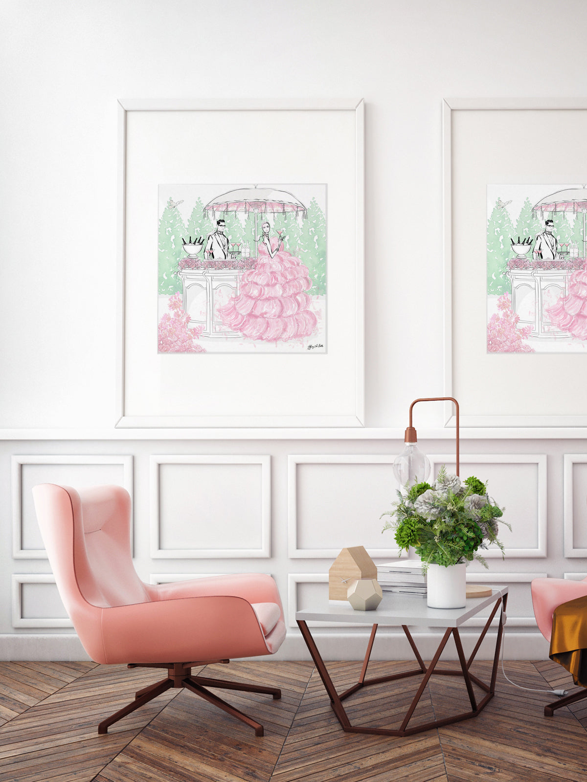 Giambattista Valli Cocktail Couture - Illustration - Limited Edition Print - Tiffany La Belle