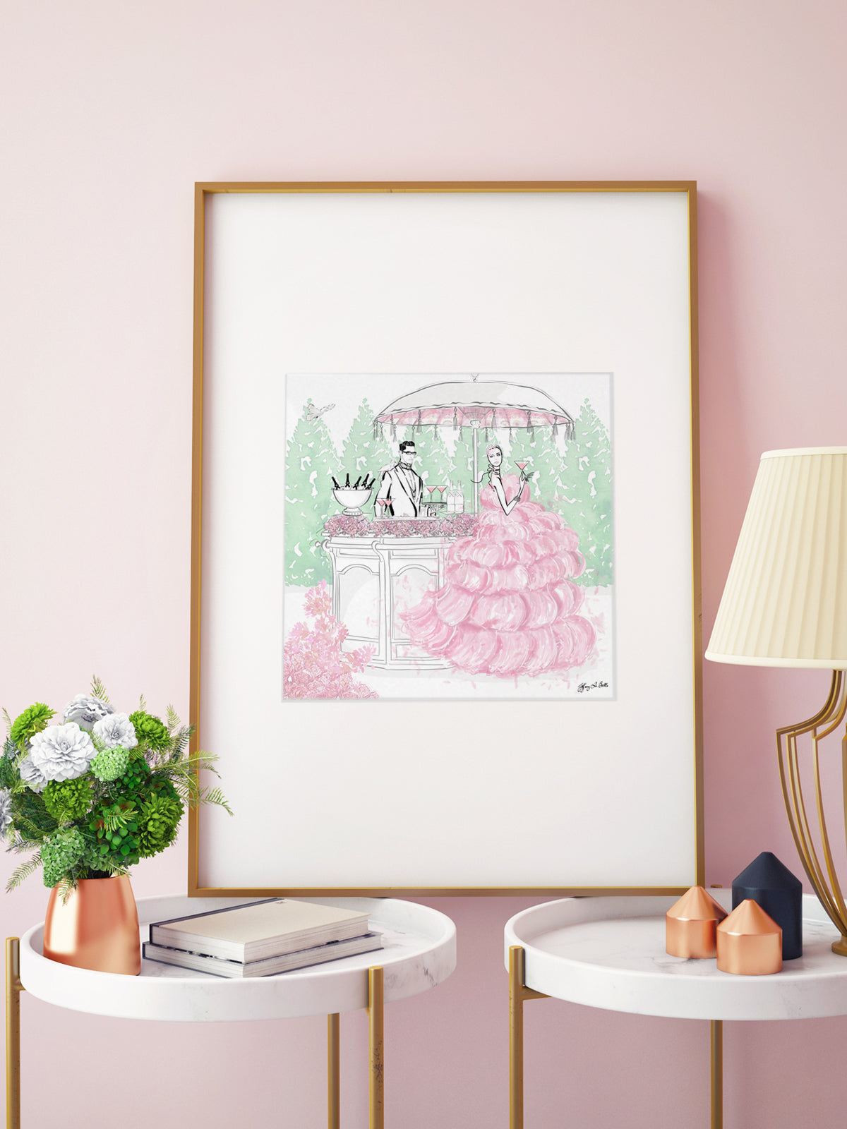 Giambattista Valli Cocktail Couture - Illustration - Limited Edition Print - Tiffany La Belle