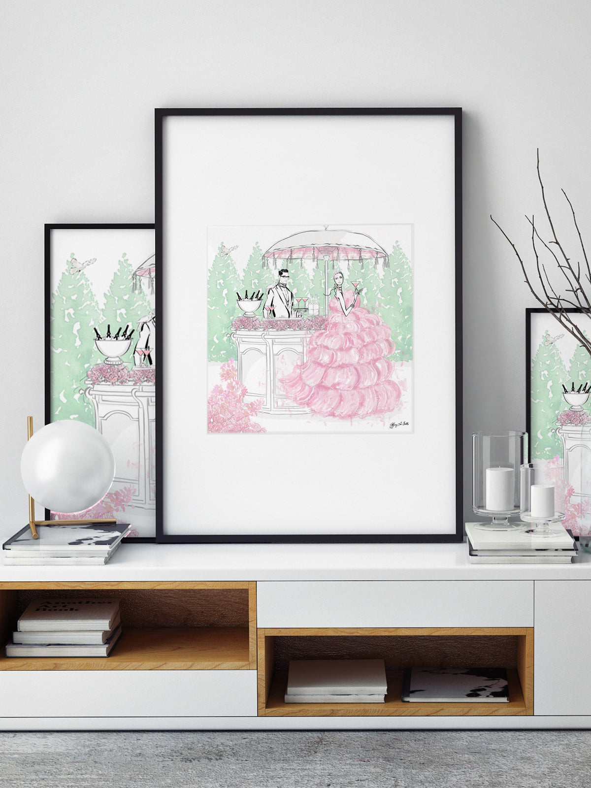 Giambattista Valli Cocktail Couture - Illustration - Limited Edition Print - Tiffany La Belle