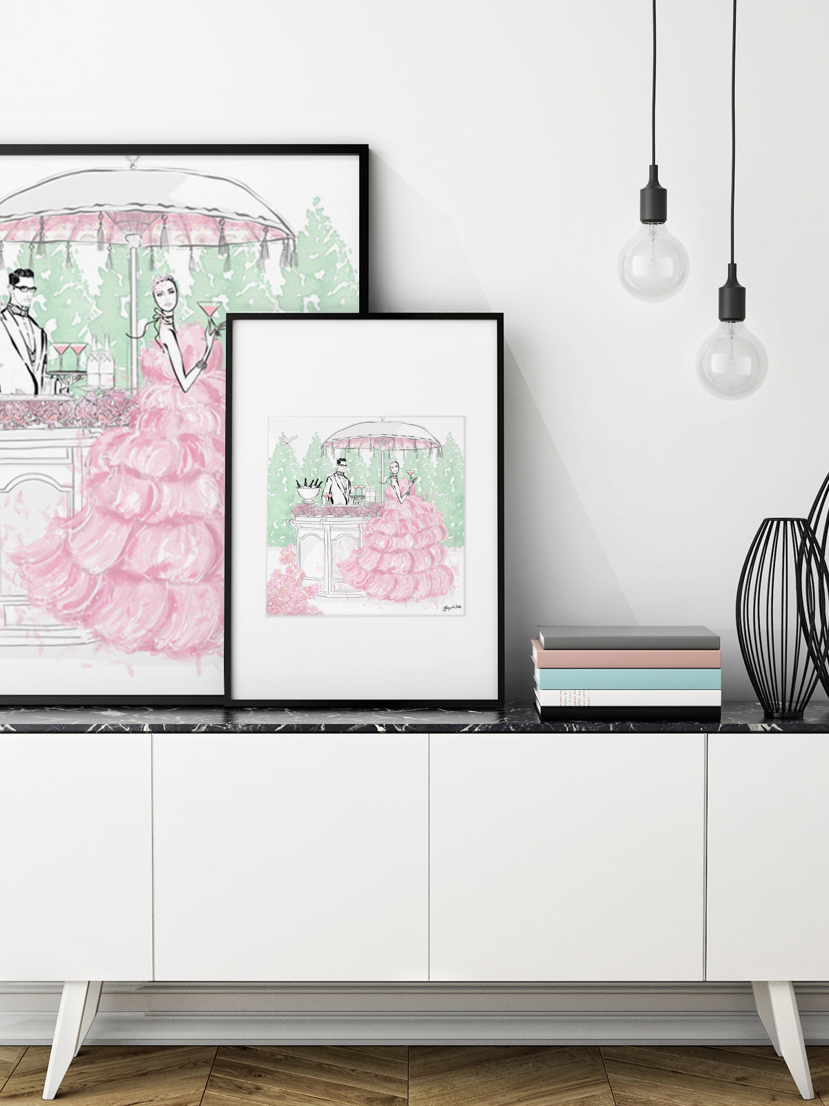 Giambattista Valli Cocktail Couture - Illustration - Limited Edition Print - Tiffany La Belle