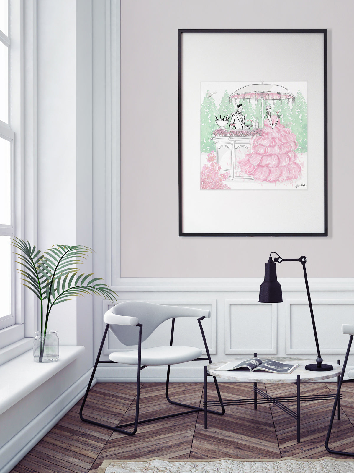 Giambattista Valli Cocktail Couture - Illustration - Limited Edition Print - Tiffany La Belle