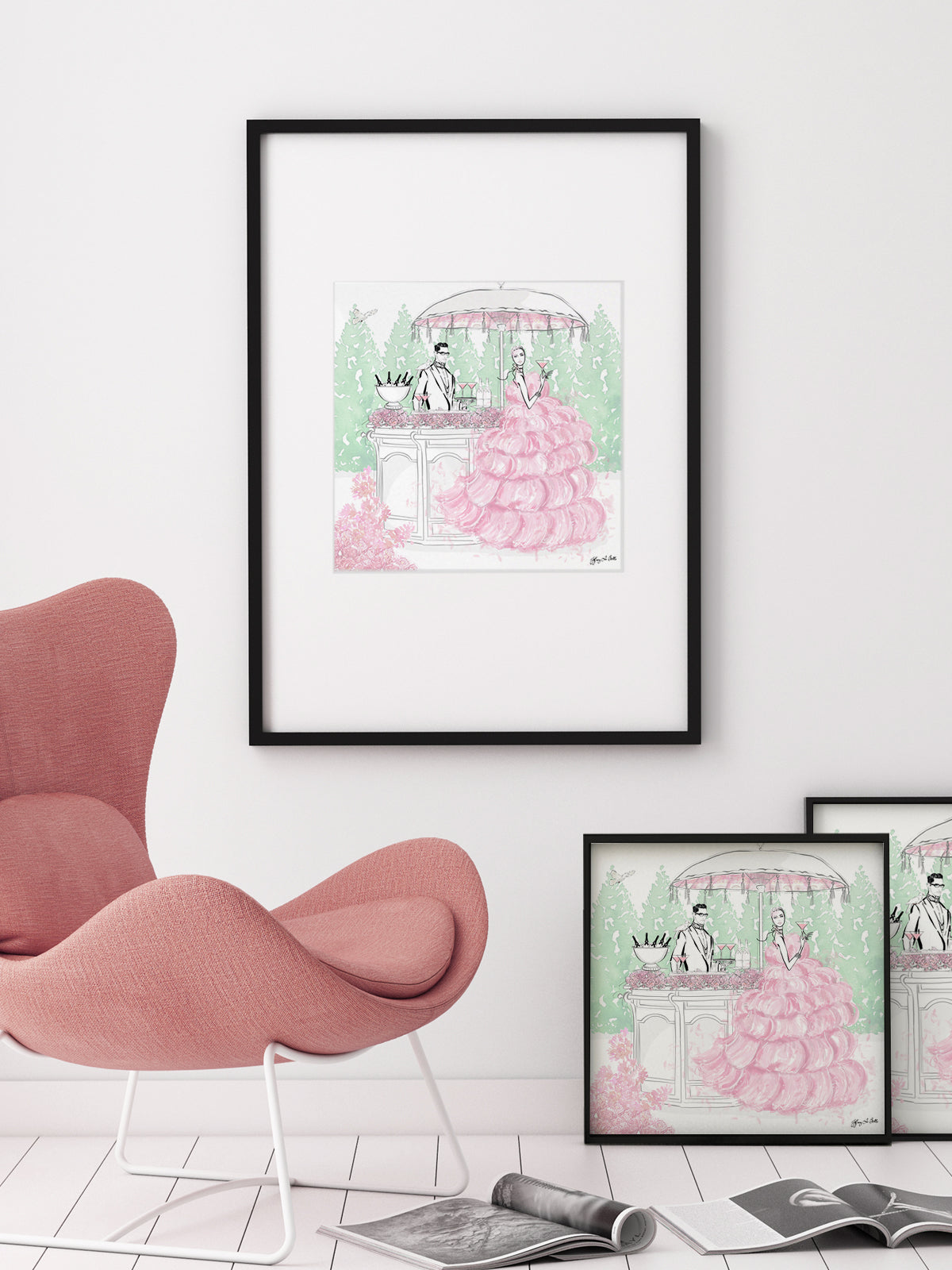 Giambattista Valli Cocktail Couture - Illustration - Limited Edition Print - Tiffany La Belle