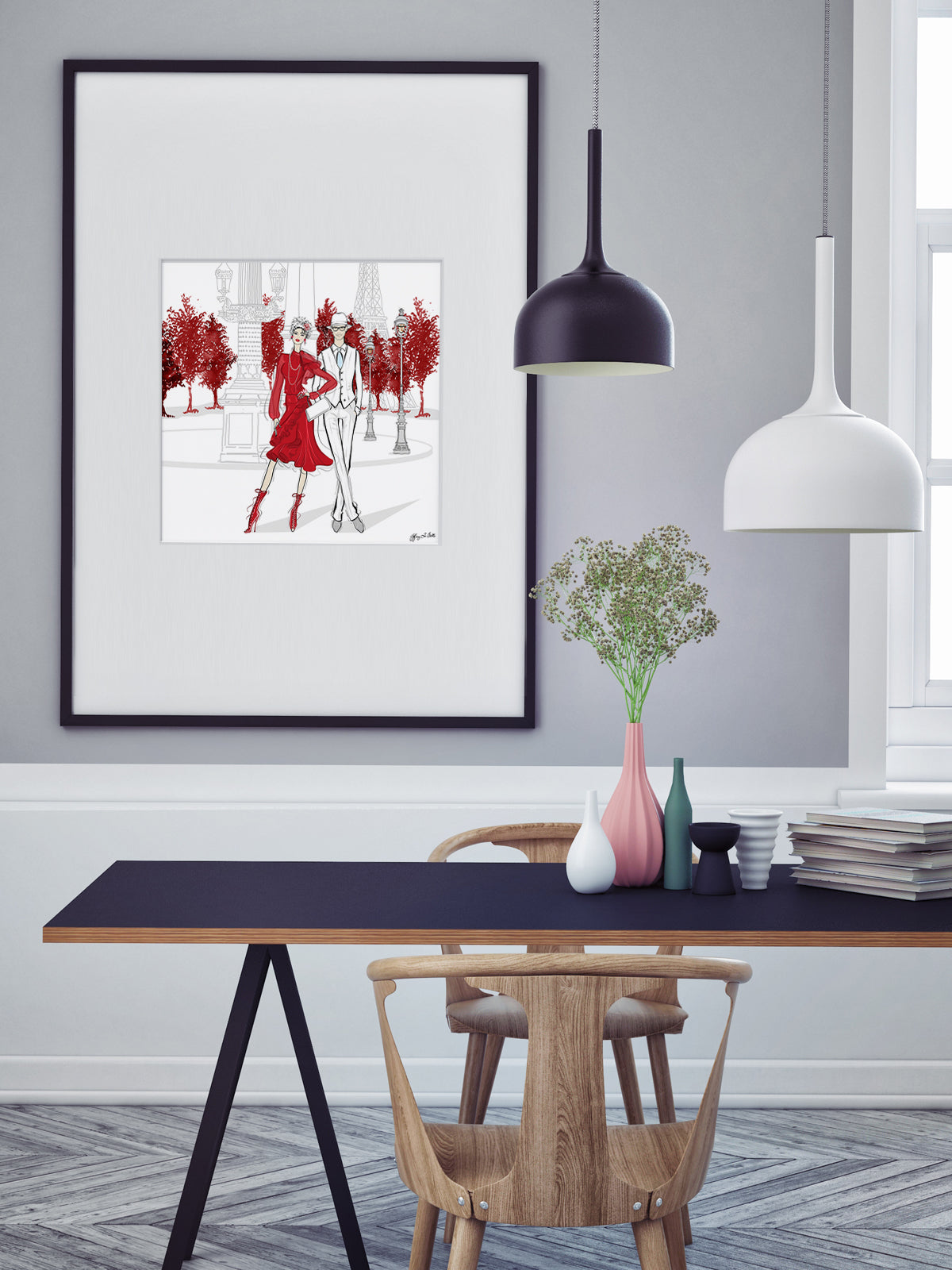 Giambattista Valli Paris - Illustration - Limited Edition Print - Tiffany La Belle