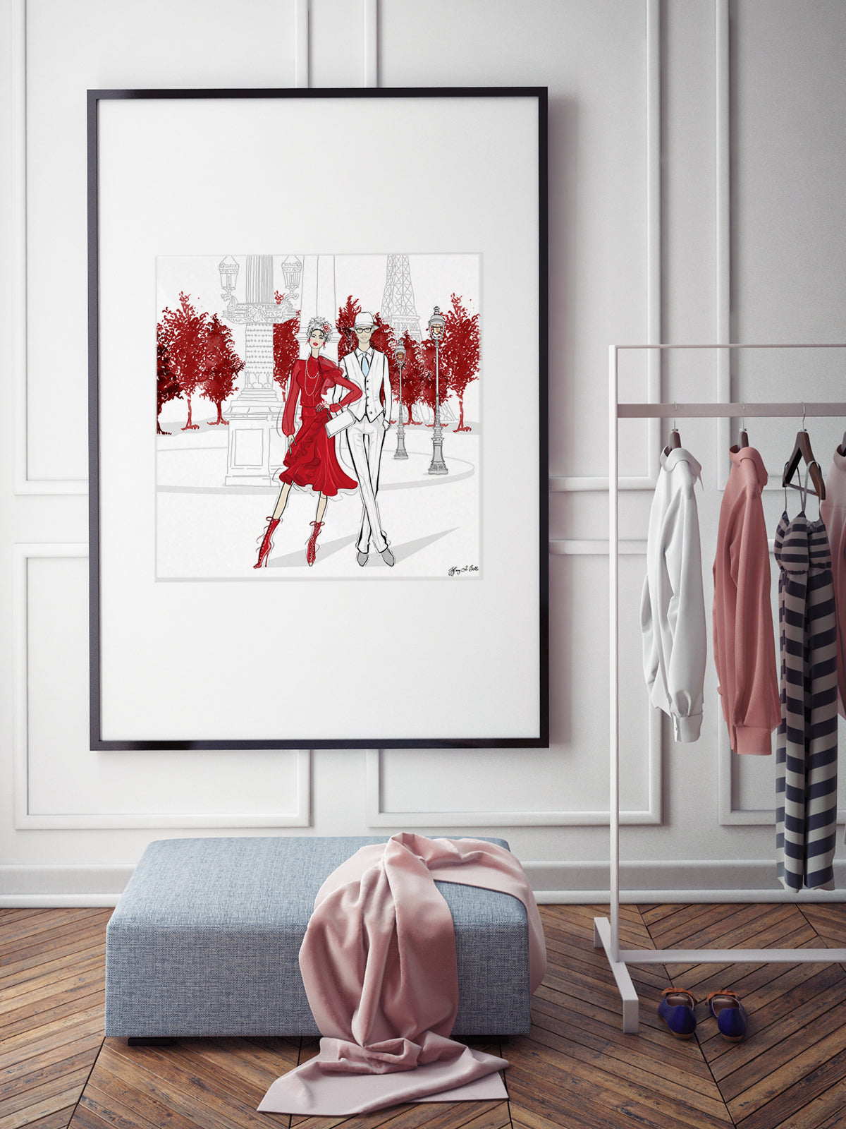 Giambattista Valli Paris - Illustration - Limited Edition Print - Tiffany La Belle