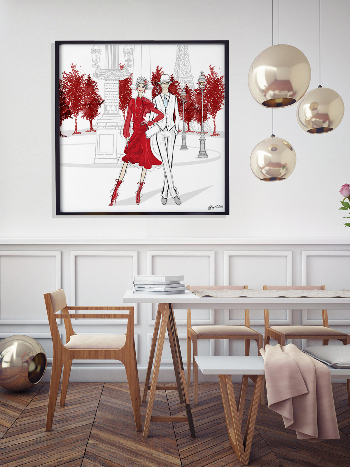 Giambattista Valli Paris - Illustration - Limited Edition Print - Tiffany La Belle