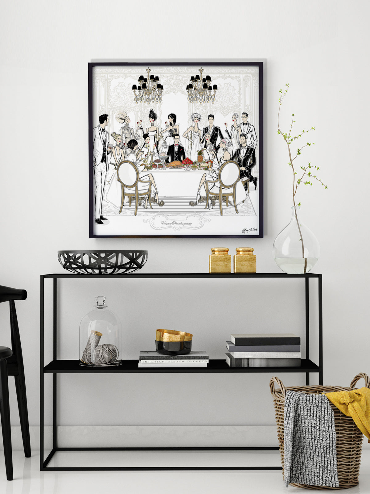 Happy Thanksgiving - Illustration - Limited Edition Print - Tiffany La Belle