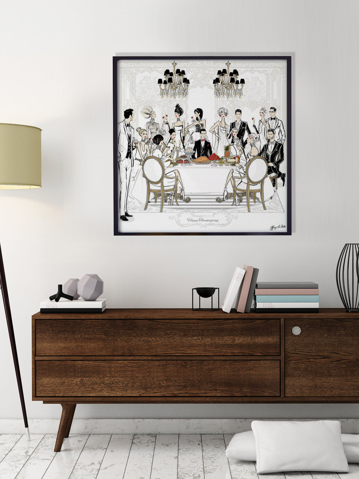 Happy Thanksgiving - Illustration - Limited Edition Print - Tiffany La Belle