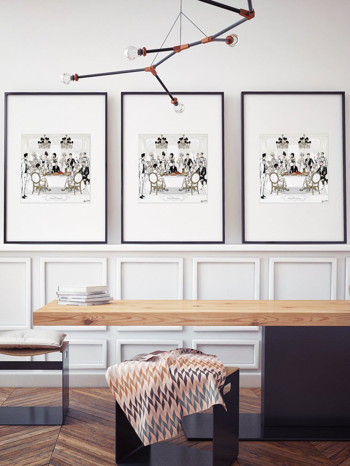 Happy Thanksgiving - Illustration - Limited Edition Print - Tiffany La Belle
