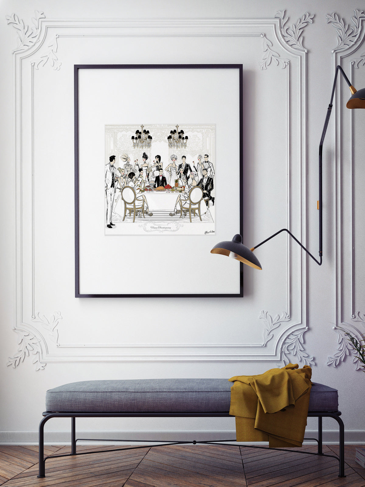 Happy Thanksgiving - Illustration - Limited Edition Print - Tiffany La Belle