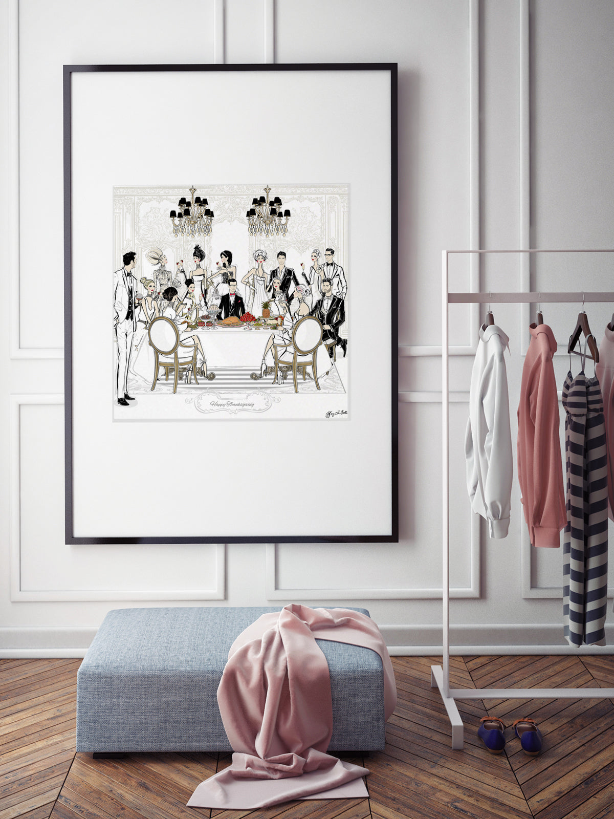 Happy Thanksgiving - Illustration - Limited Edition Print - Tiffany La Belle