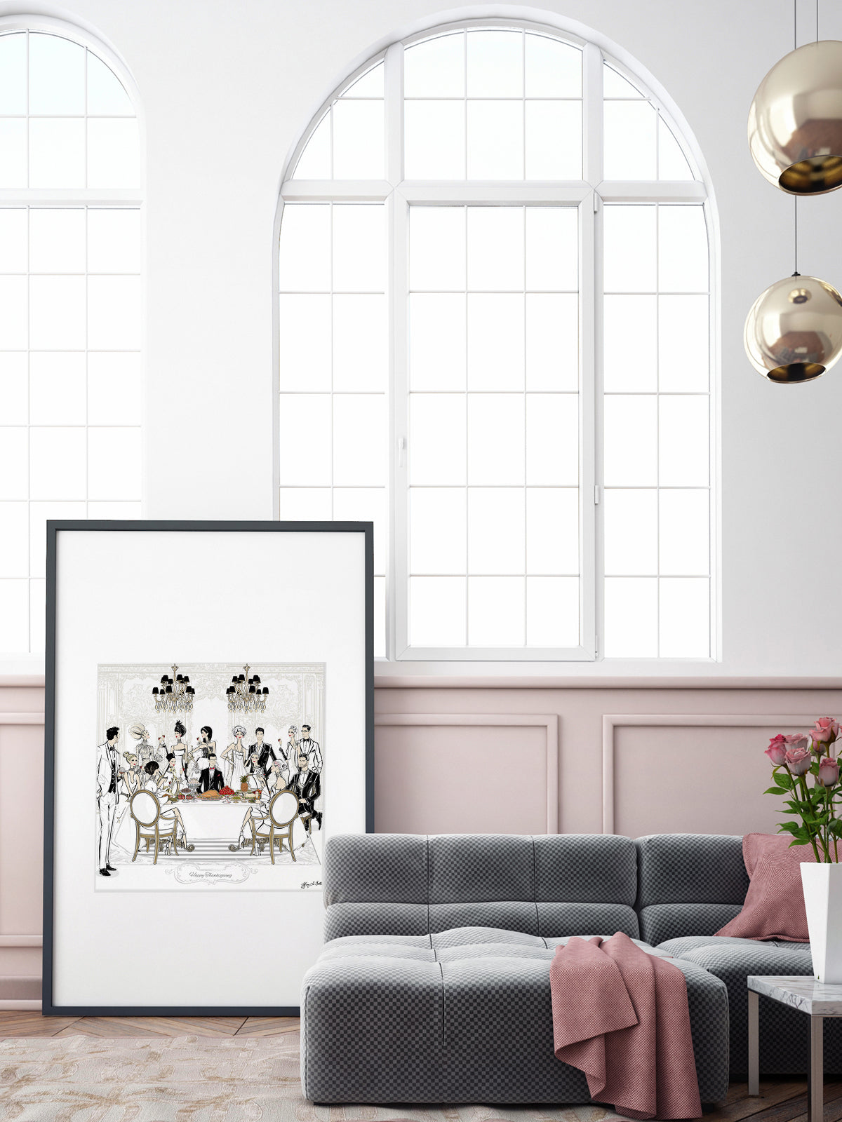 Happy Thanksgiving - Illustration - Limited Edition Print - Tiffany La Belle