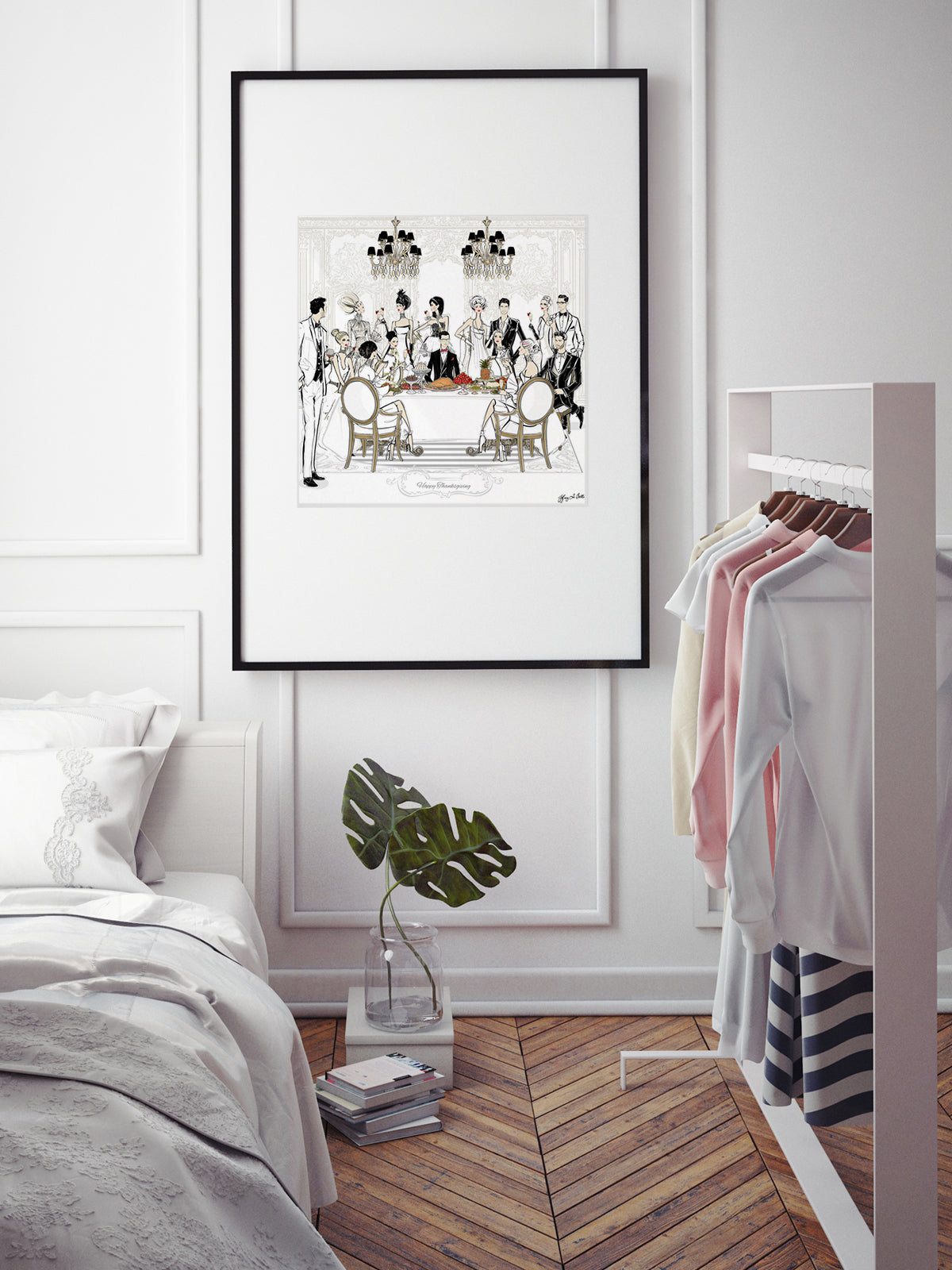 Happy Thanksgiving - Illustration - Limited Edition Print - Tiffany La Belle