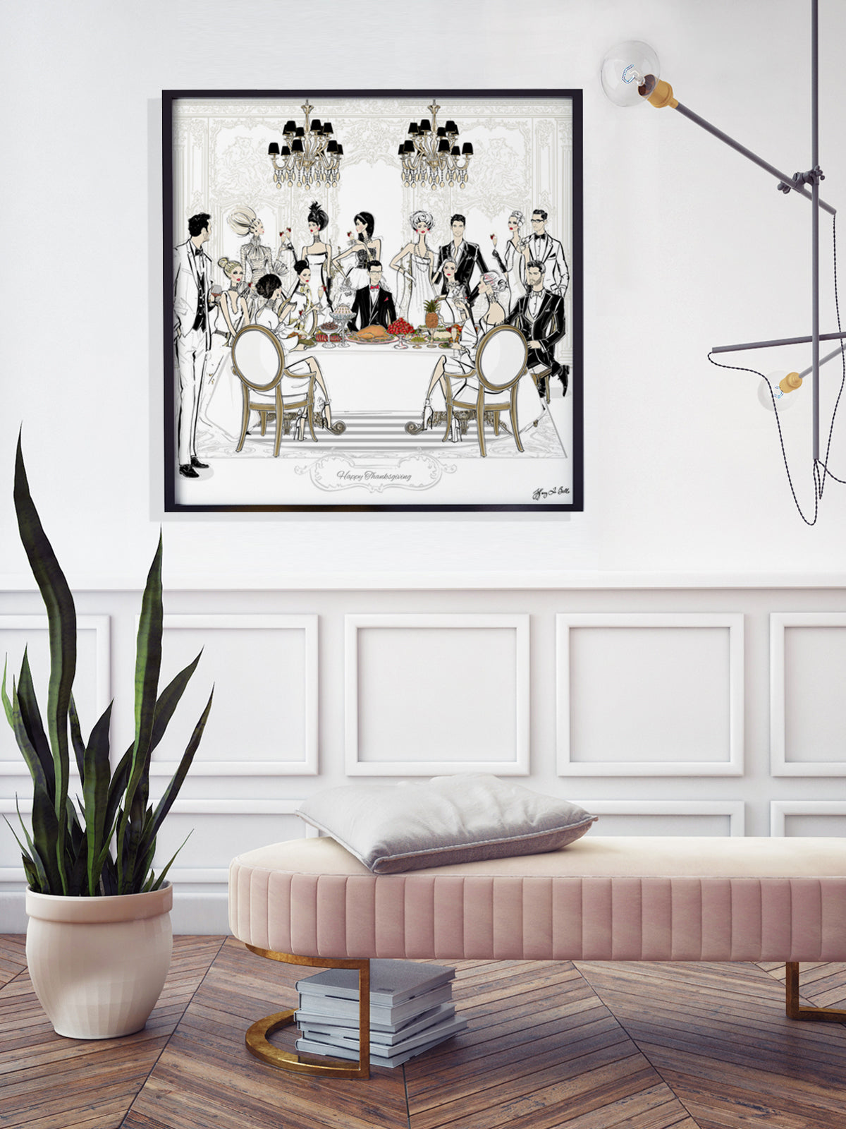 Happy Thanksgiving - Illustration - Limited Edition Print - Tiffany La Belle