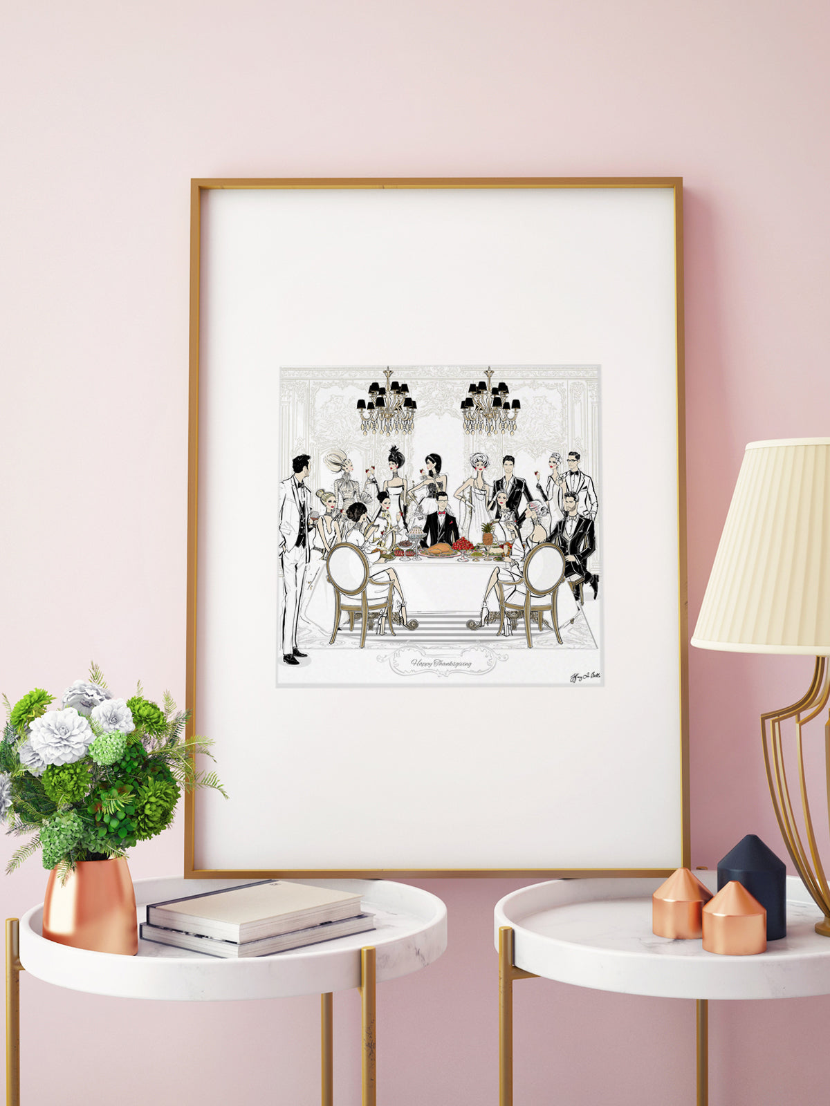 Happy Thanksgiving - Illustration - Limited Edition Print - Tiffany La Belle
