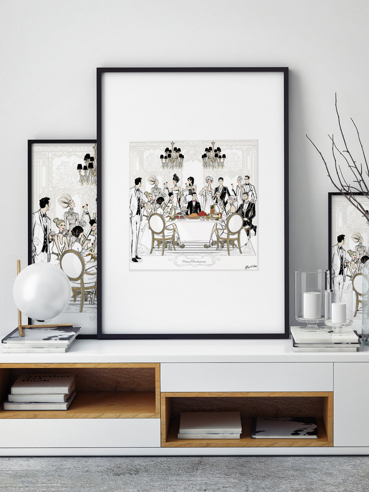 Happy Thanksgiving - Illustration - Limited Edition Print - Tiffany La Belle
