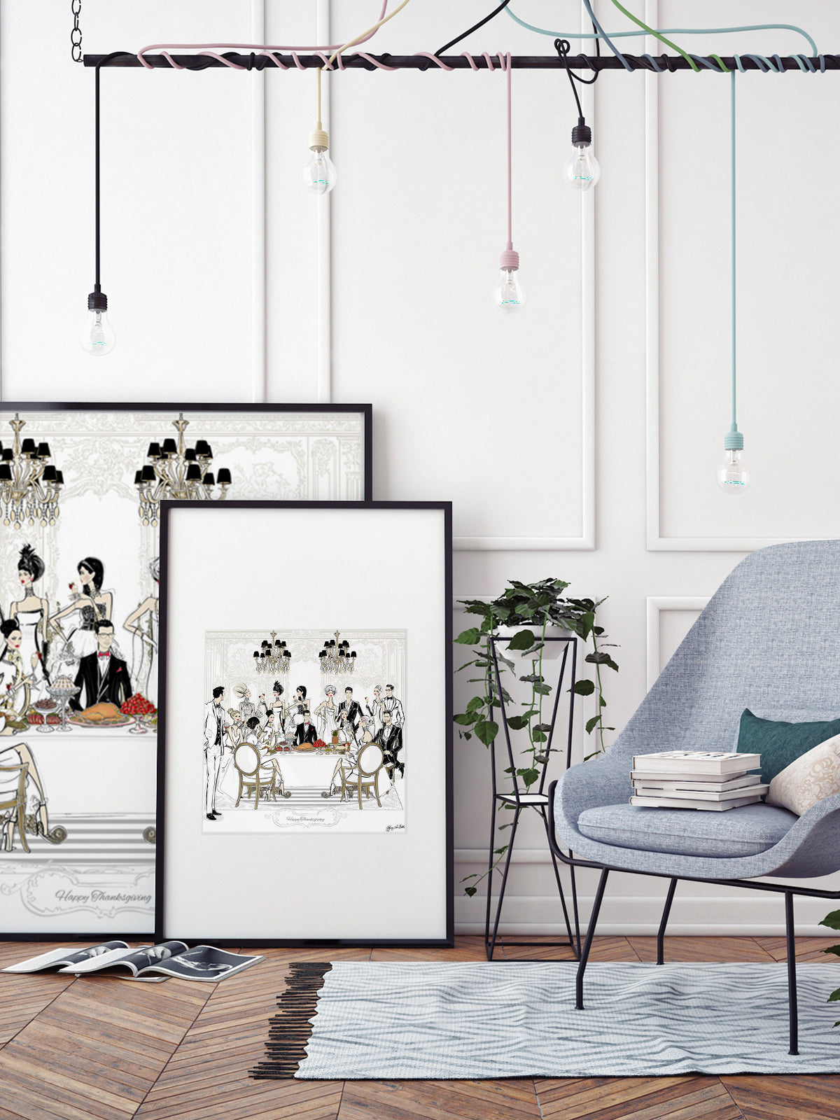 Happy Thanksgiving - Illustration - Limited Edition Print - Tiffany La Belle