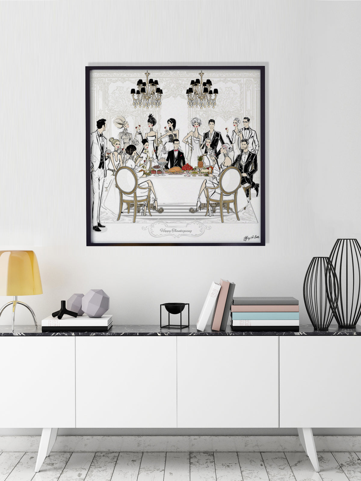 Happy Thanksgiving - Illustration - Limited Edition Print - Tiffany La Belle