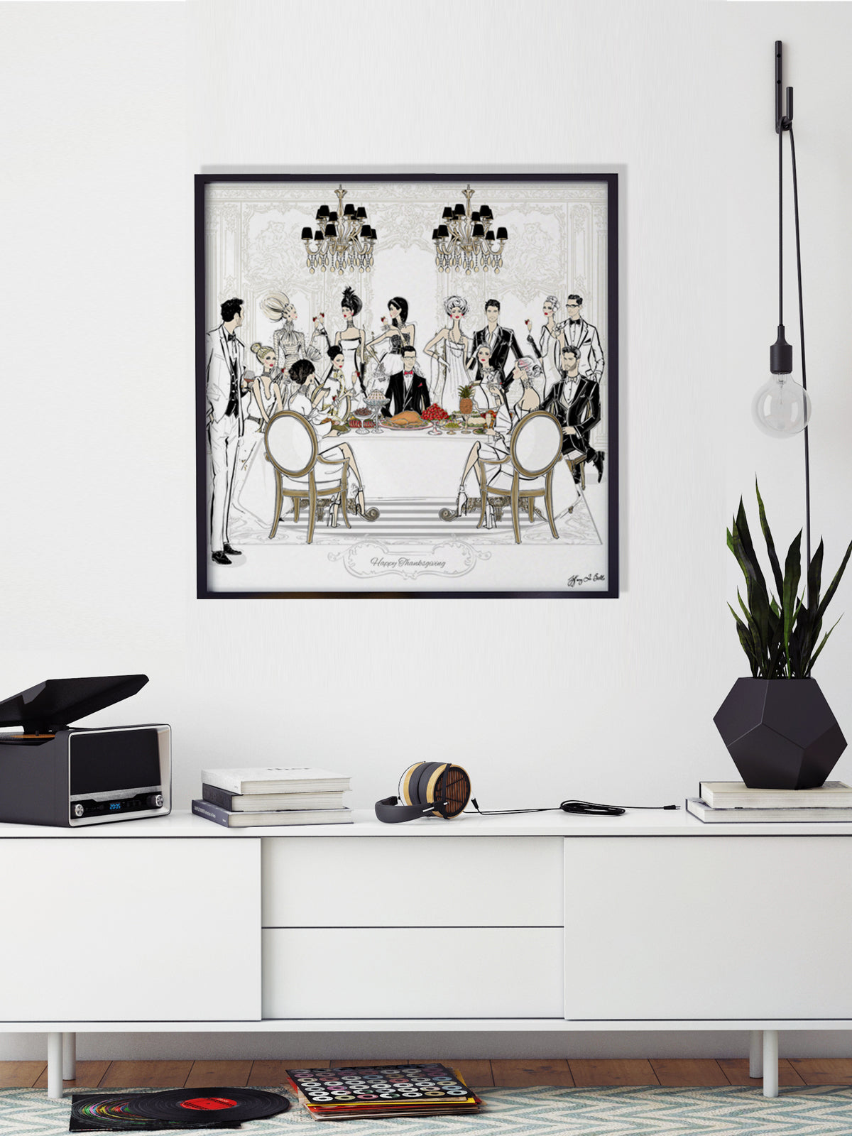 Happy Thanksgiving - Illustration - Limited Edition Print - Tiffany La Belle