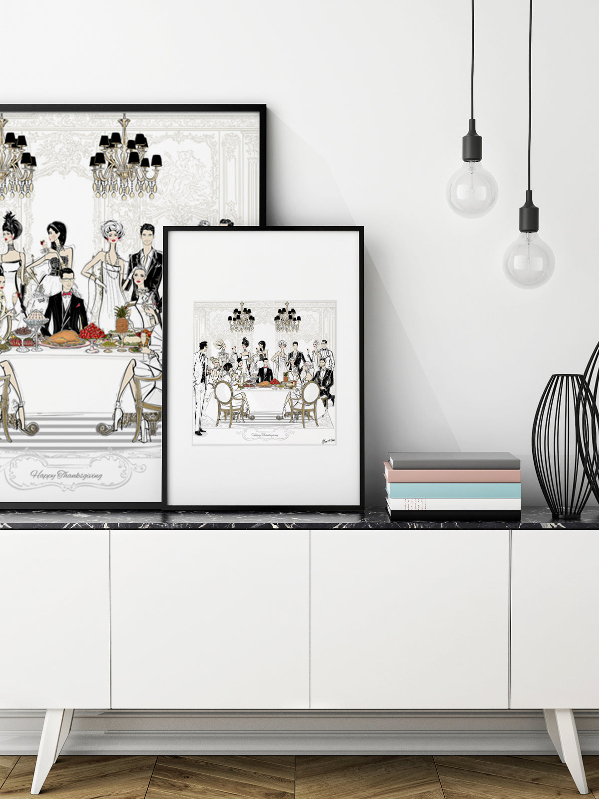 Happy Thanksgiving - Illustration - Limited Edition Print - Tiffany La Belle