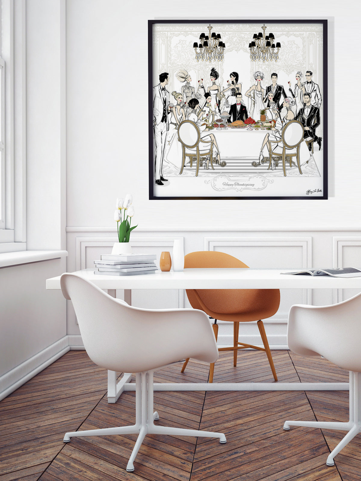Happy Thanksgiving - Illustration - Limited Edition Print - Tiffany La Belle