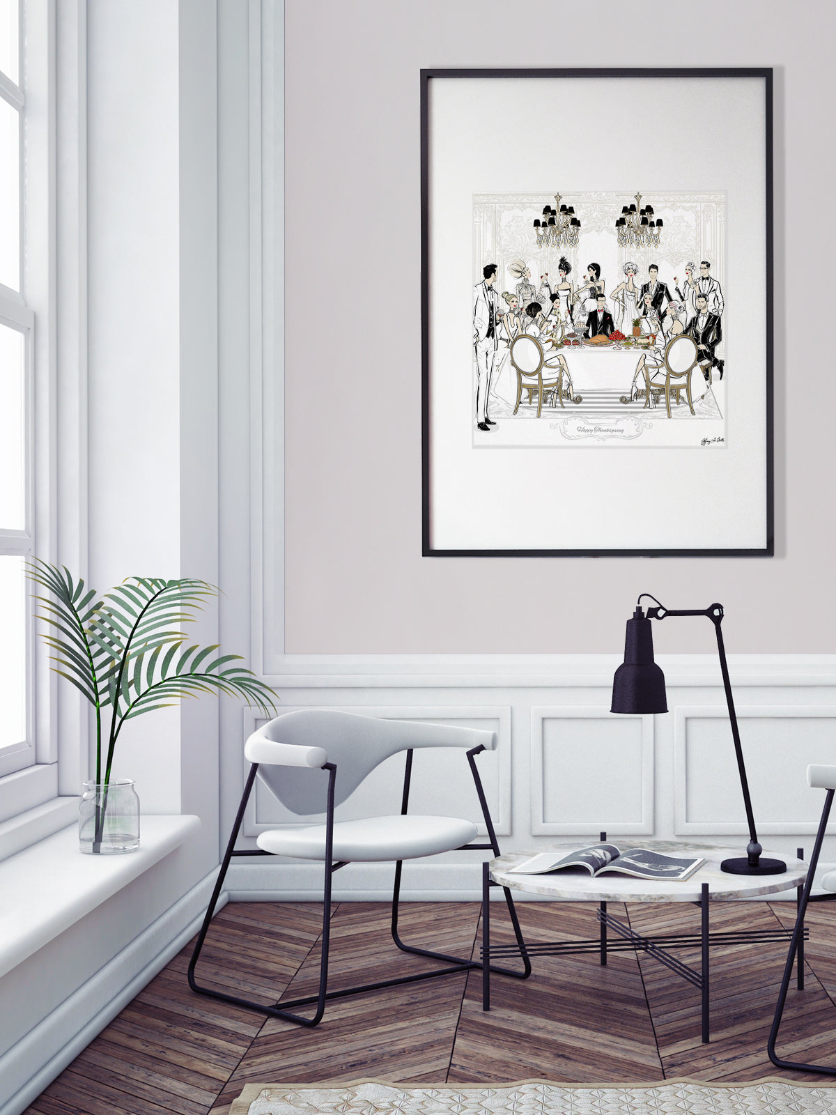 Happy Thanksgiving - Illustration - Limited Edition Print - Tiffany La Belle