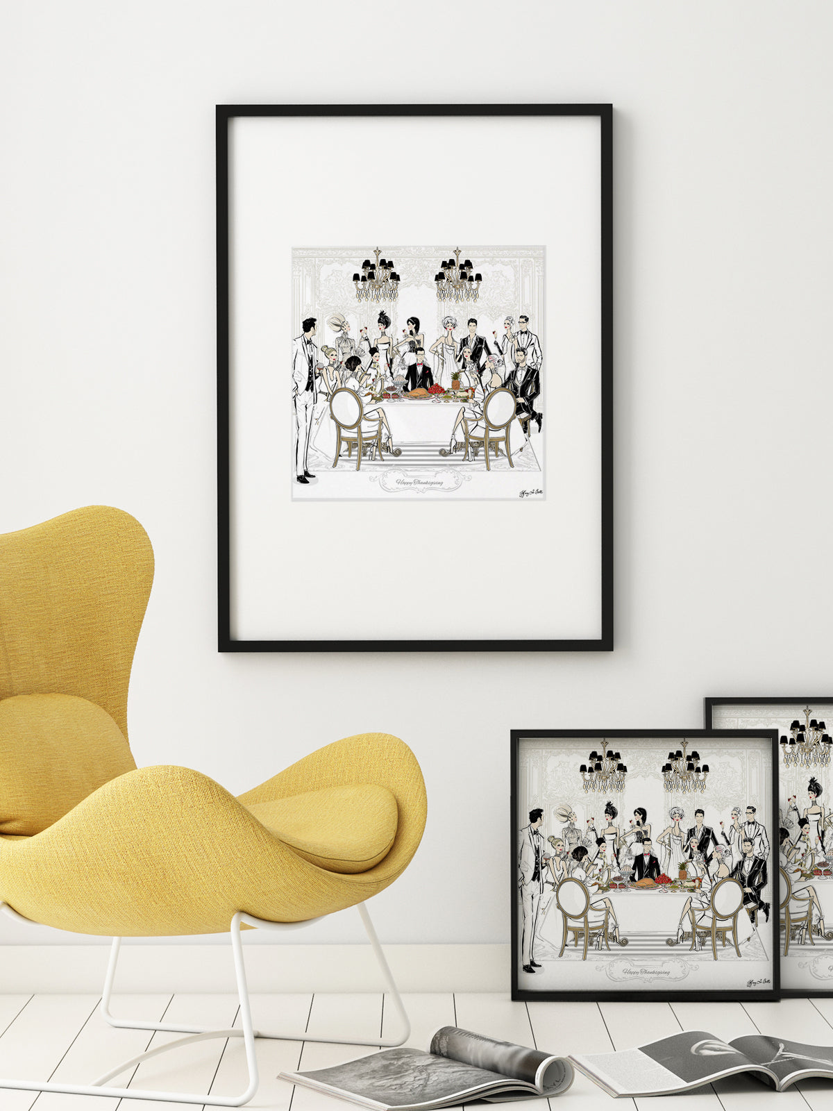 Happy Thanksgiving - Illustration - Limited Edition Print - Tiffany La Belle