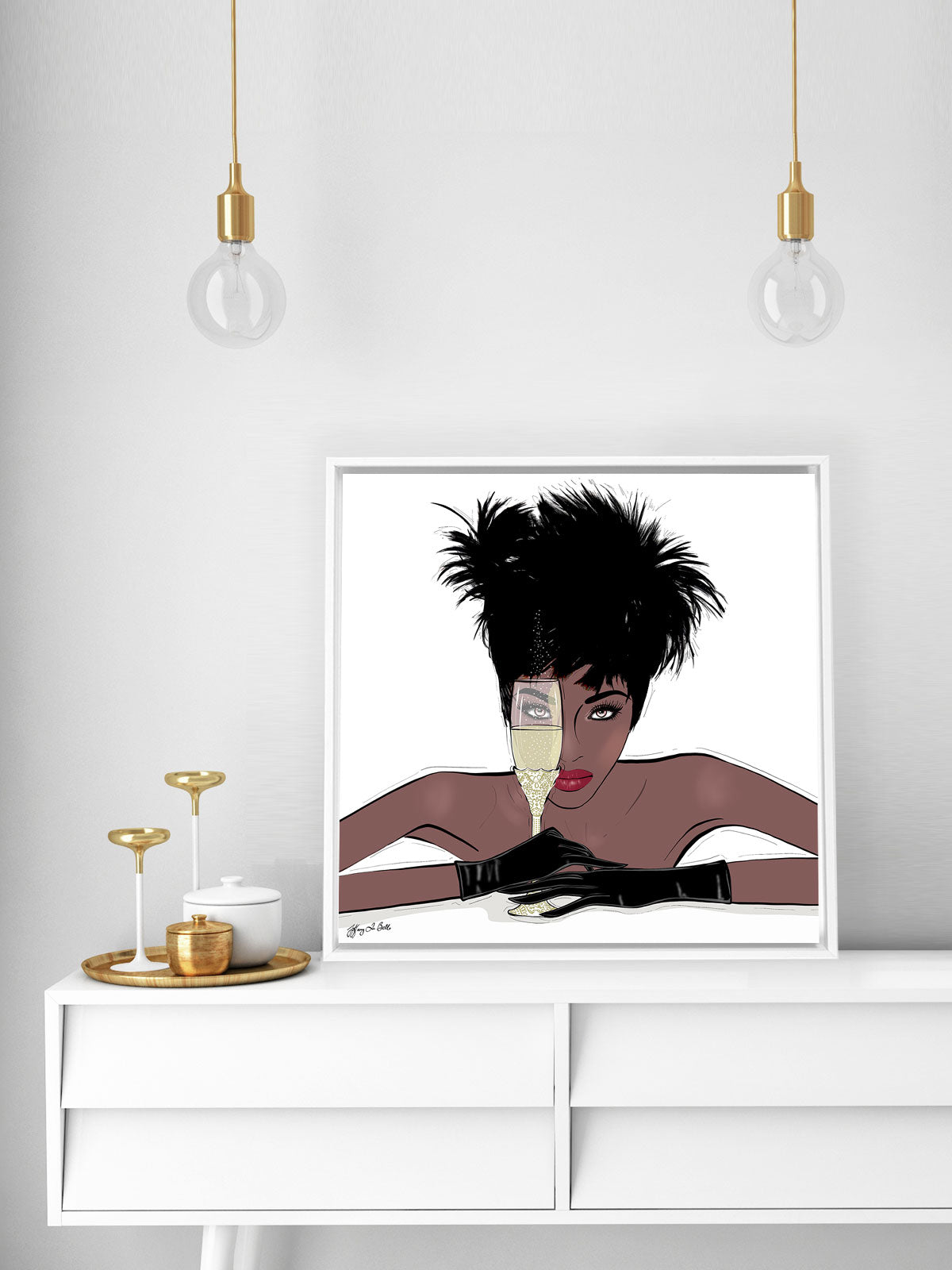 I See You - Illustration - Canvas Gallery Print - Unframed or Framed - Tiffany La Belle