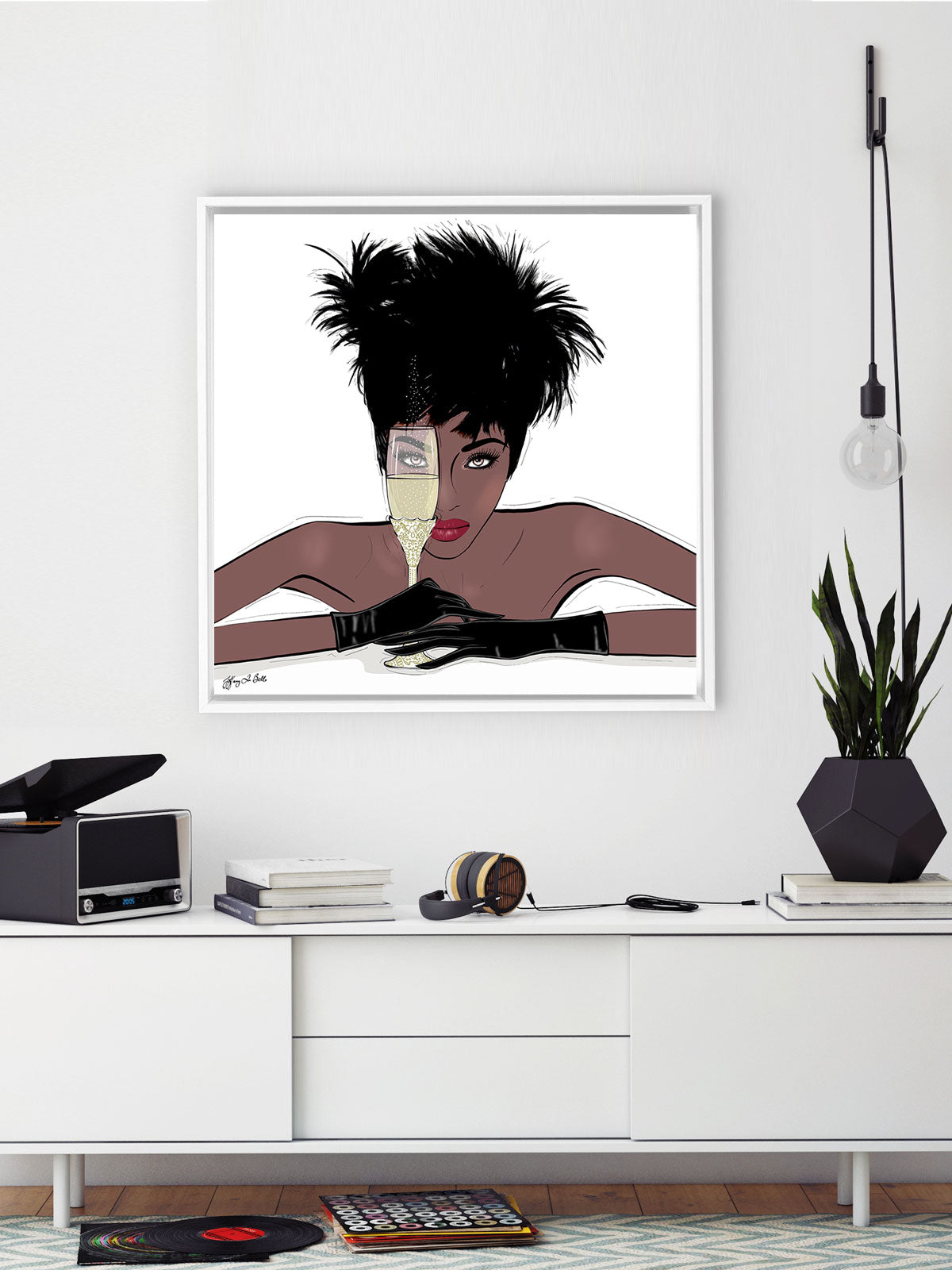 I See You - Illustration - Canvas Gallery Print - Unframed or Framed - Tiffany La Belle