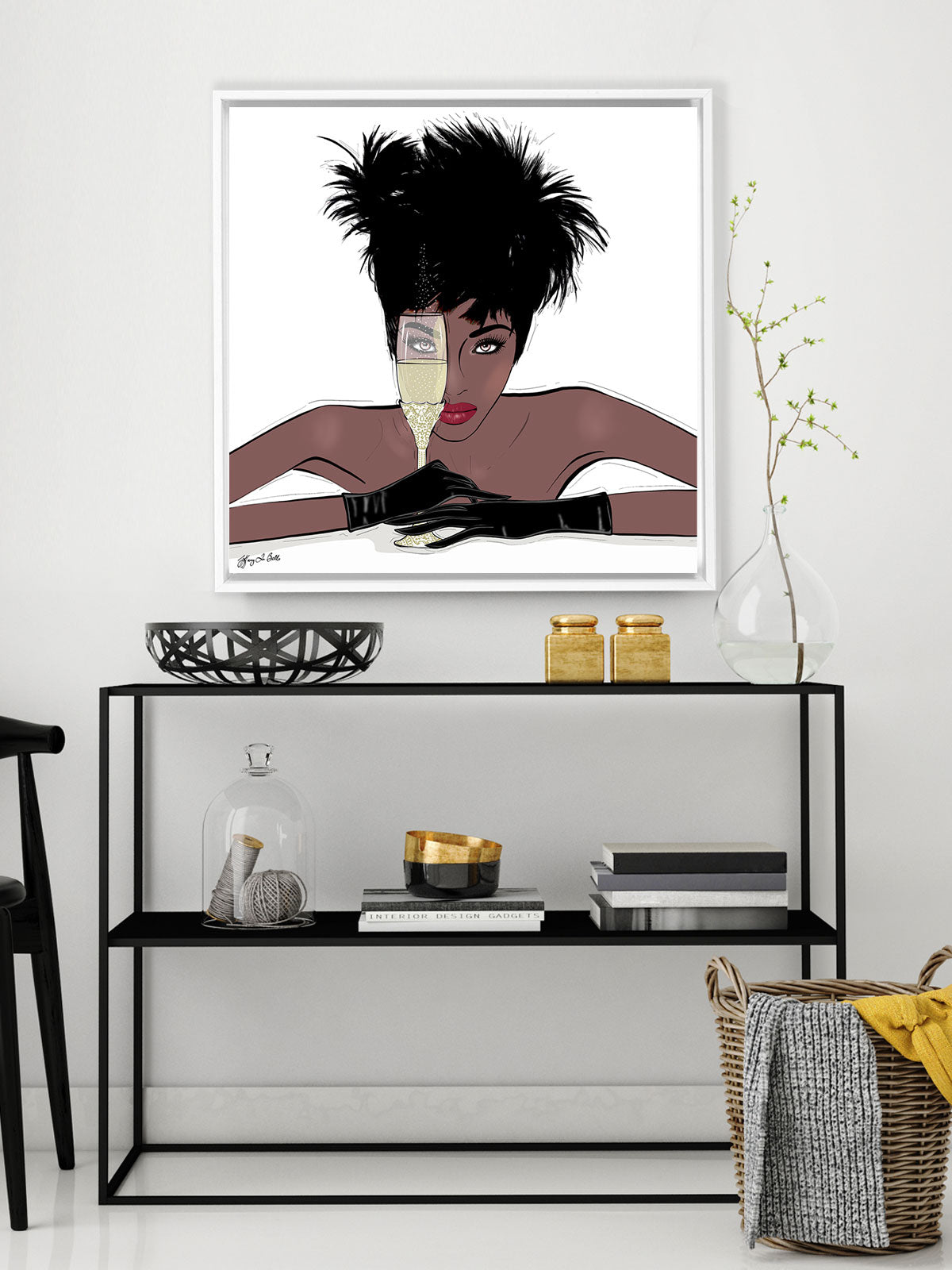 I See You - Illustration - Canvas Gallery Print - Unframed or Framed - Tiffany La Belle