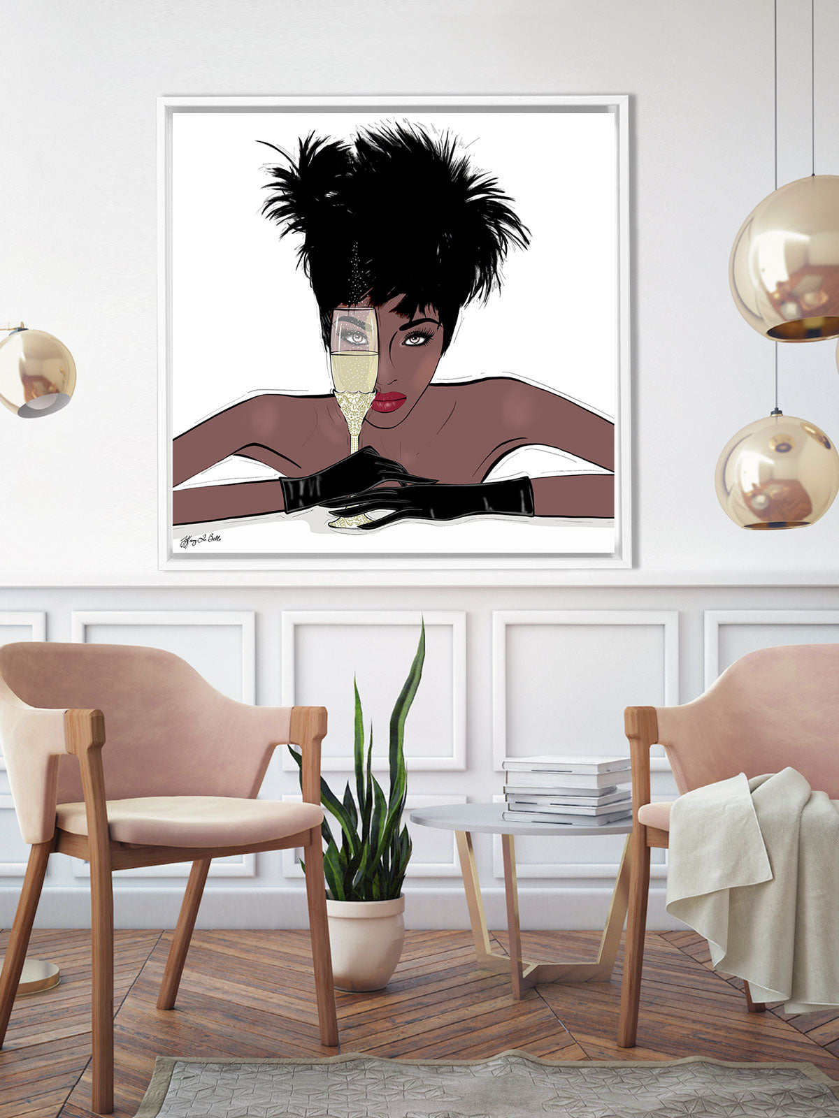 I See You - Illustration - Canvas Gallery Print - Unframed or Framed - Tiffany La Belle