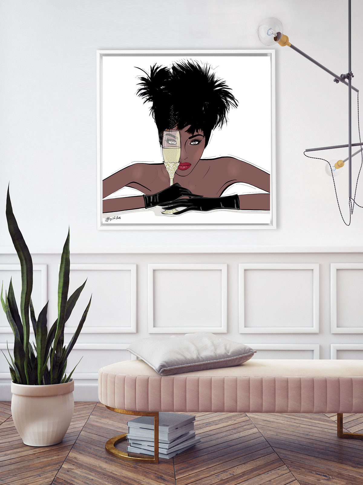 I See You - Illustration - Canvas Gallery Print - Unframed or Framed - Tiffany La Belle