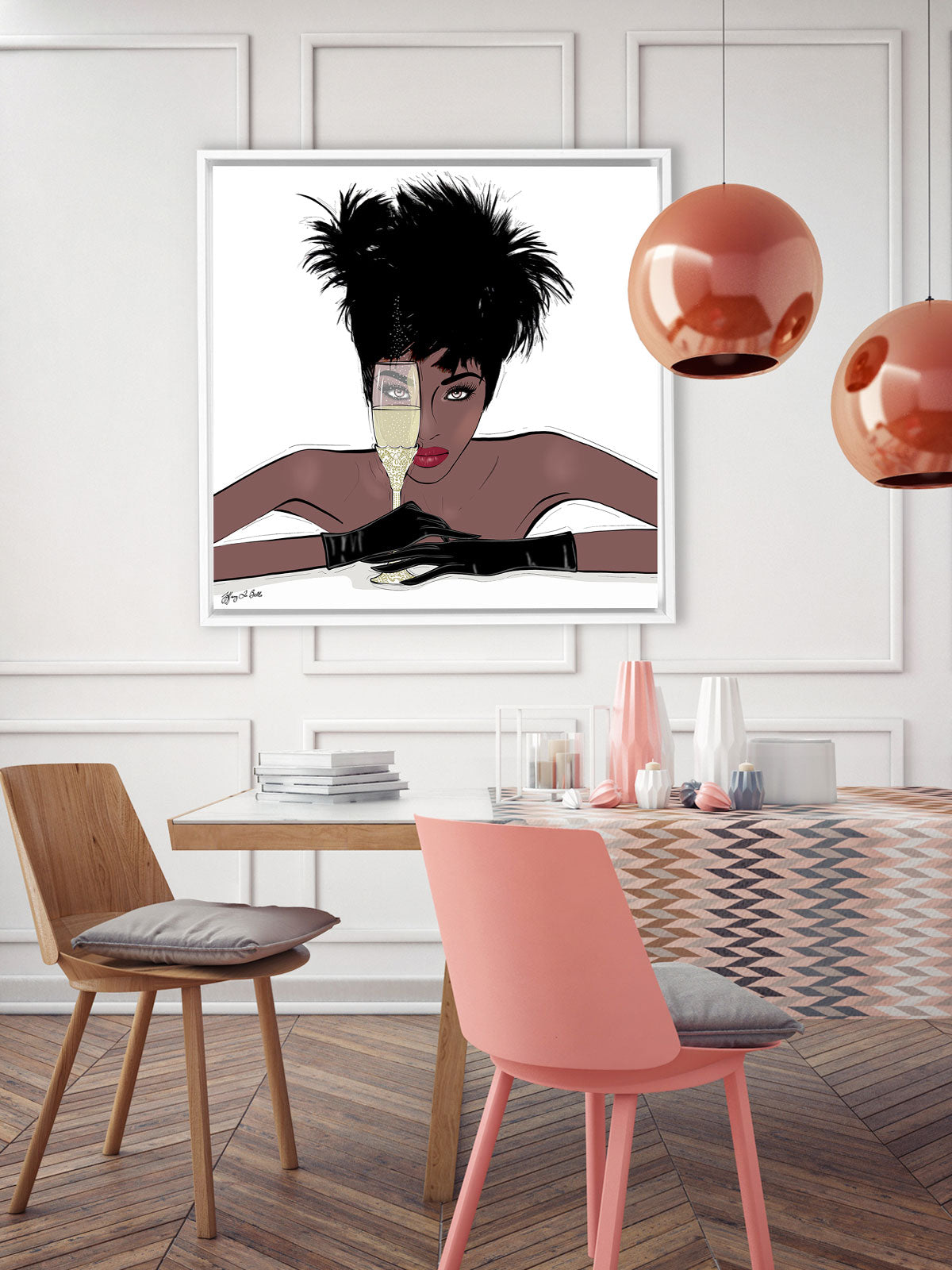 I See You - Illustration - Canvas Gallery Print - Unframed or Framed - Tiffany La Belle