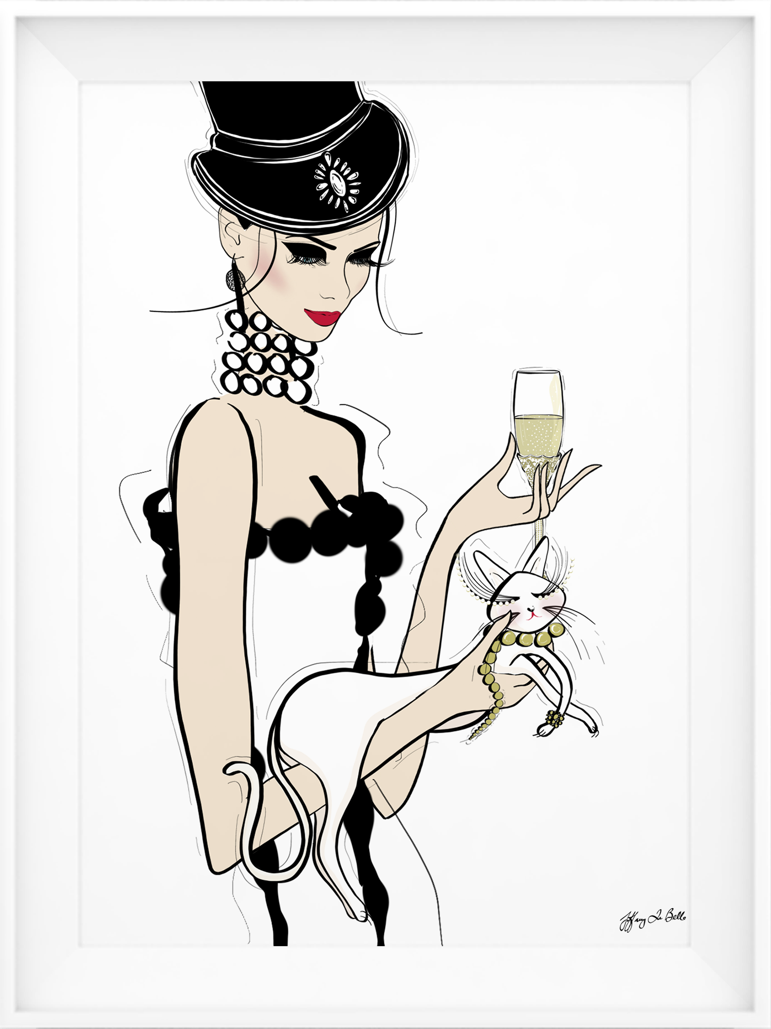 It's a Cats Life - Illustration - Limited Edition Print - Tiffany La Belle