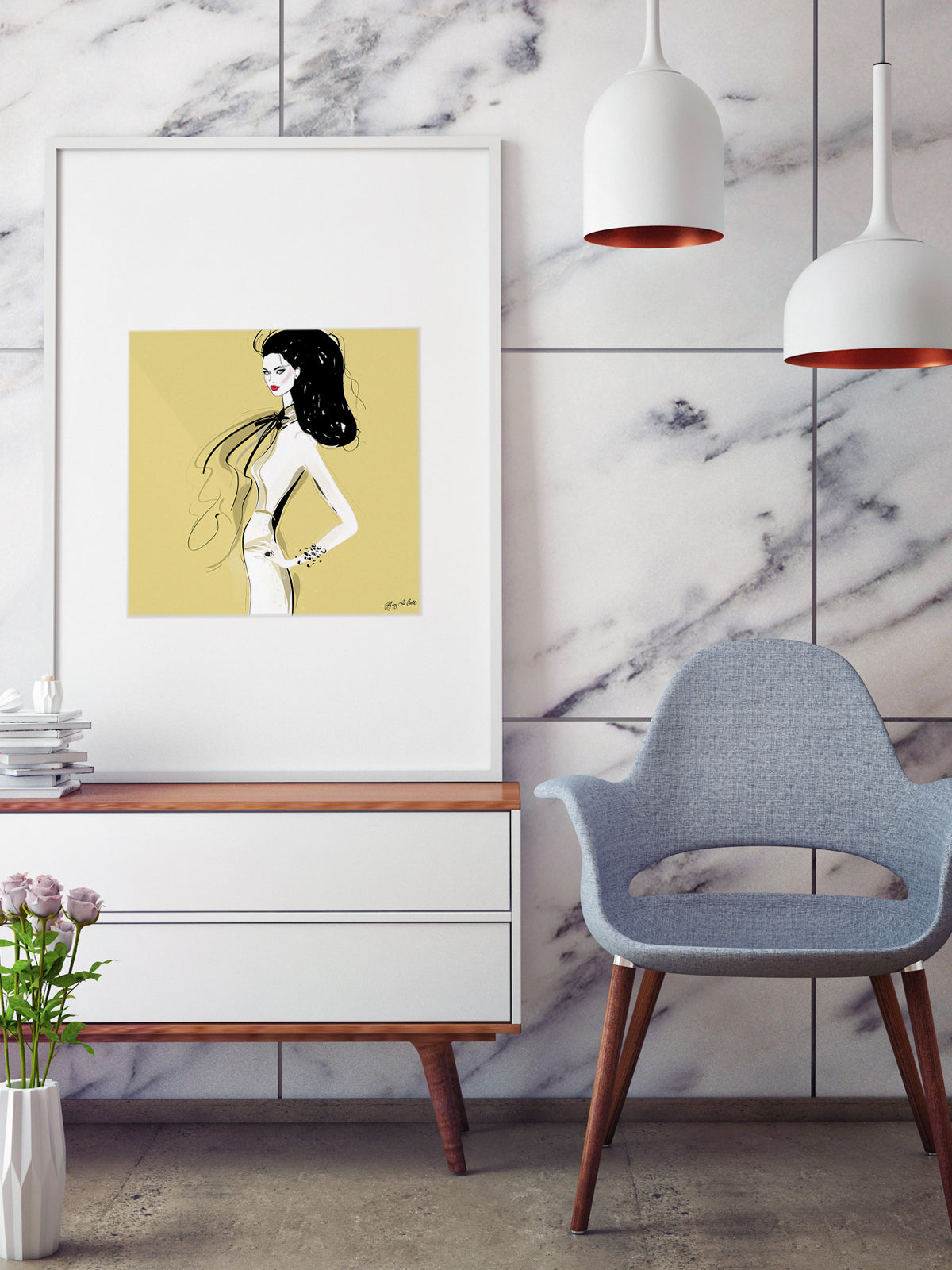 She's All Style - Illustration - Limited Edition Print - Tiffany La Belle
