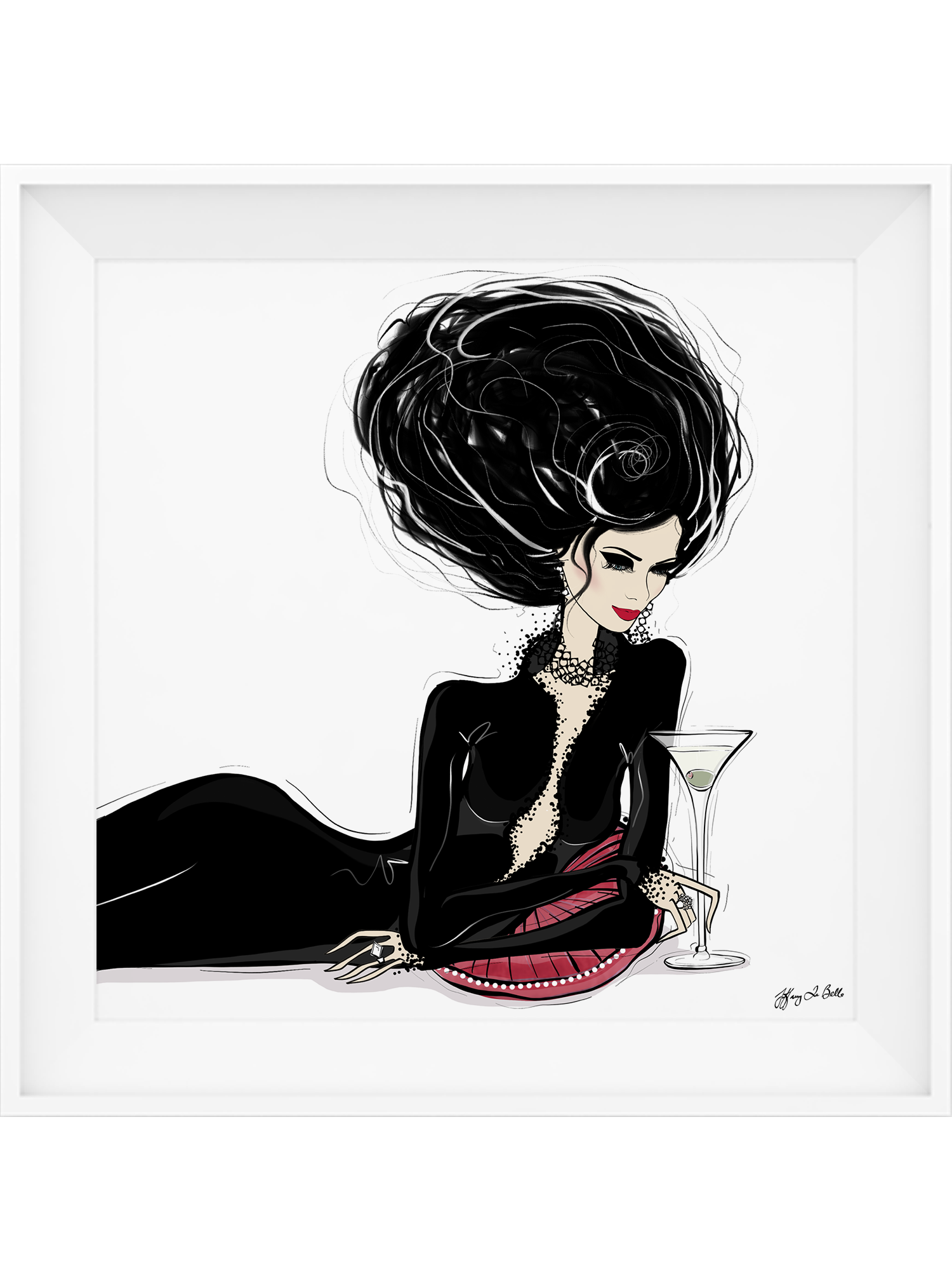 Martini Moments - Illustration - Limited Edition Print - Tiffany La Belle