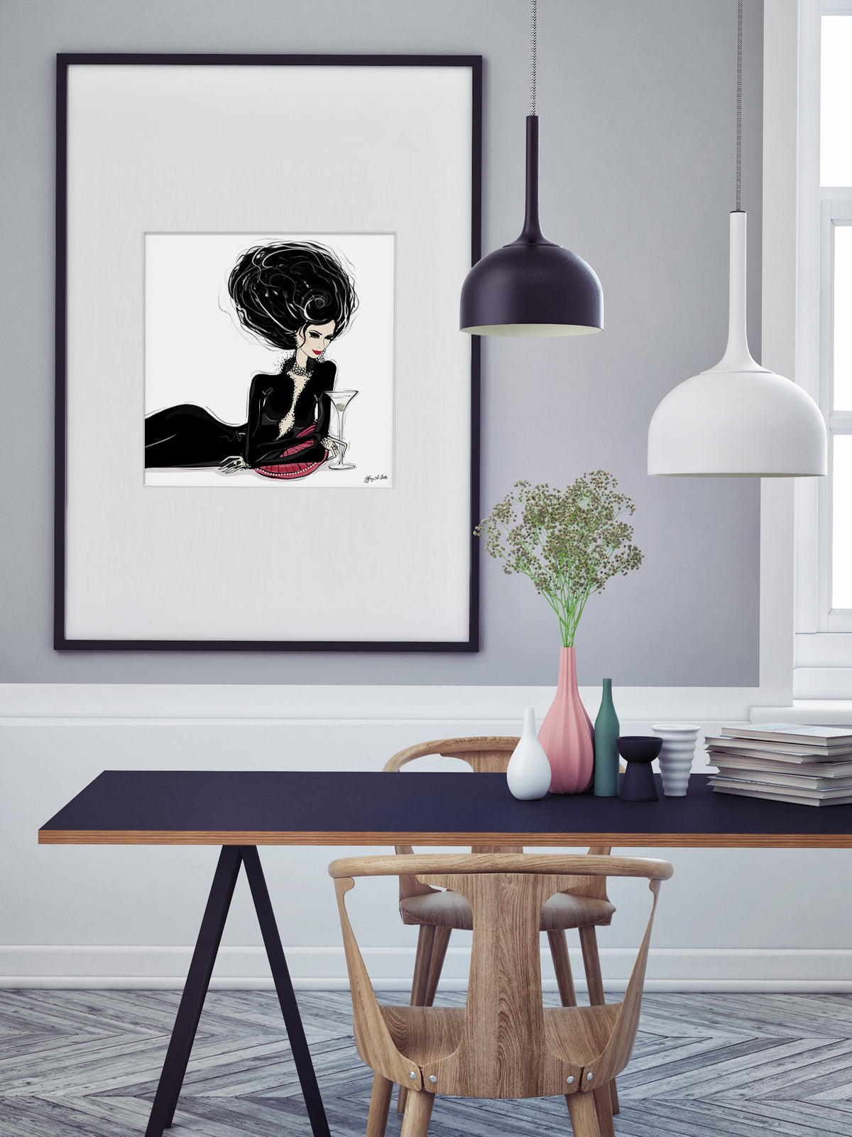 Martini Moments - Illustration - Limited Edition Print - Tiffany La Belle