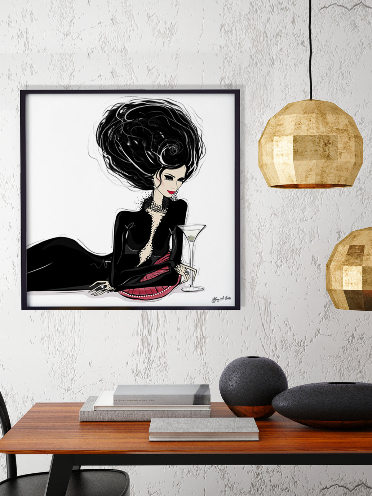 Martini Moments - Illustration - Limited Edition Print - Tiffany La Belle
