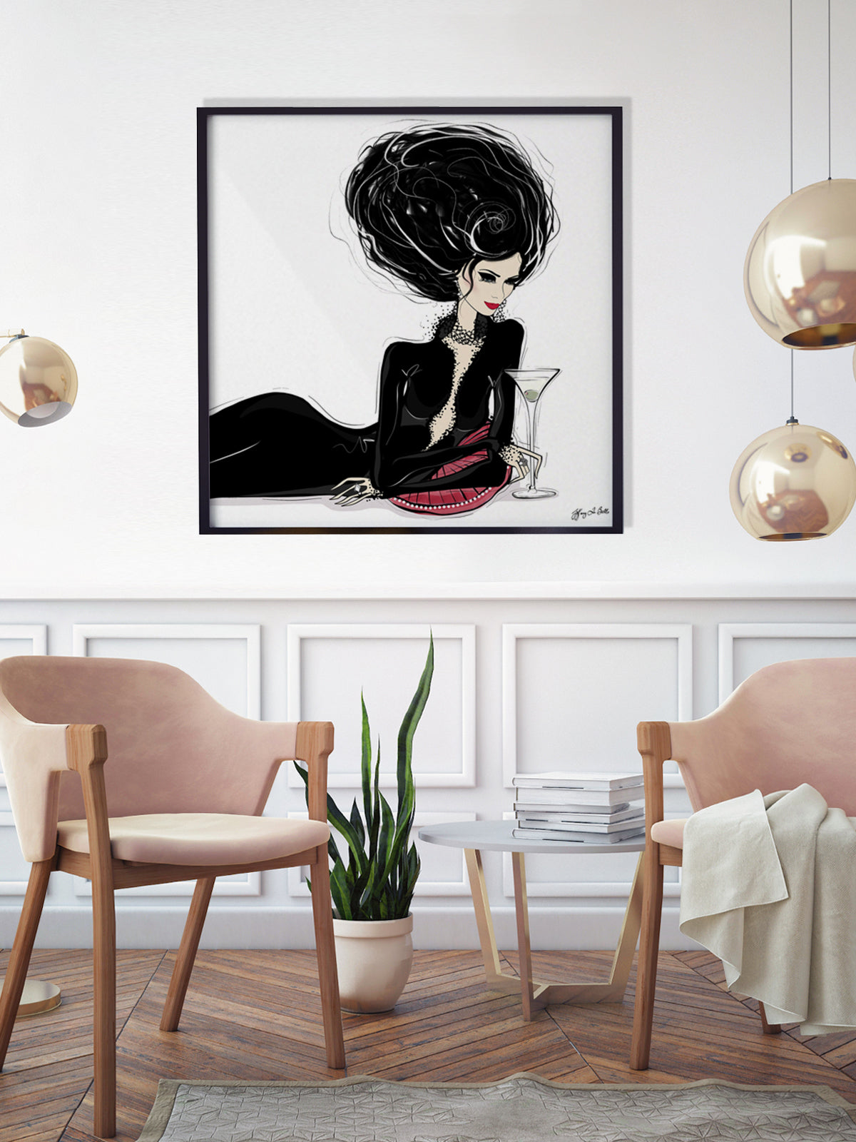Martini Moments - Illustration - Limited Edition Print - Tiffany La Belle