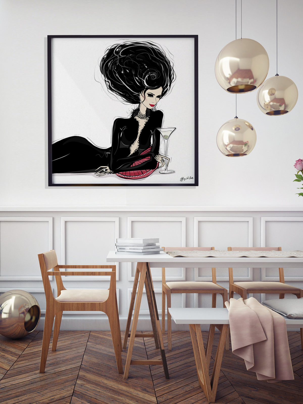 Martini Moments - Illustration - Limited Edition Print - Tiffany La Belle