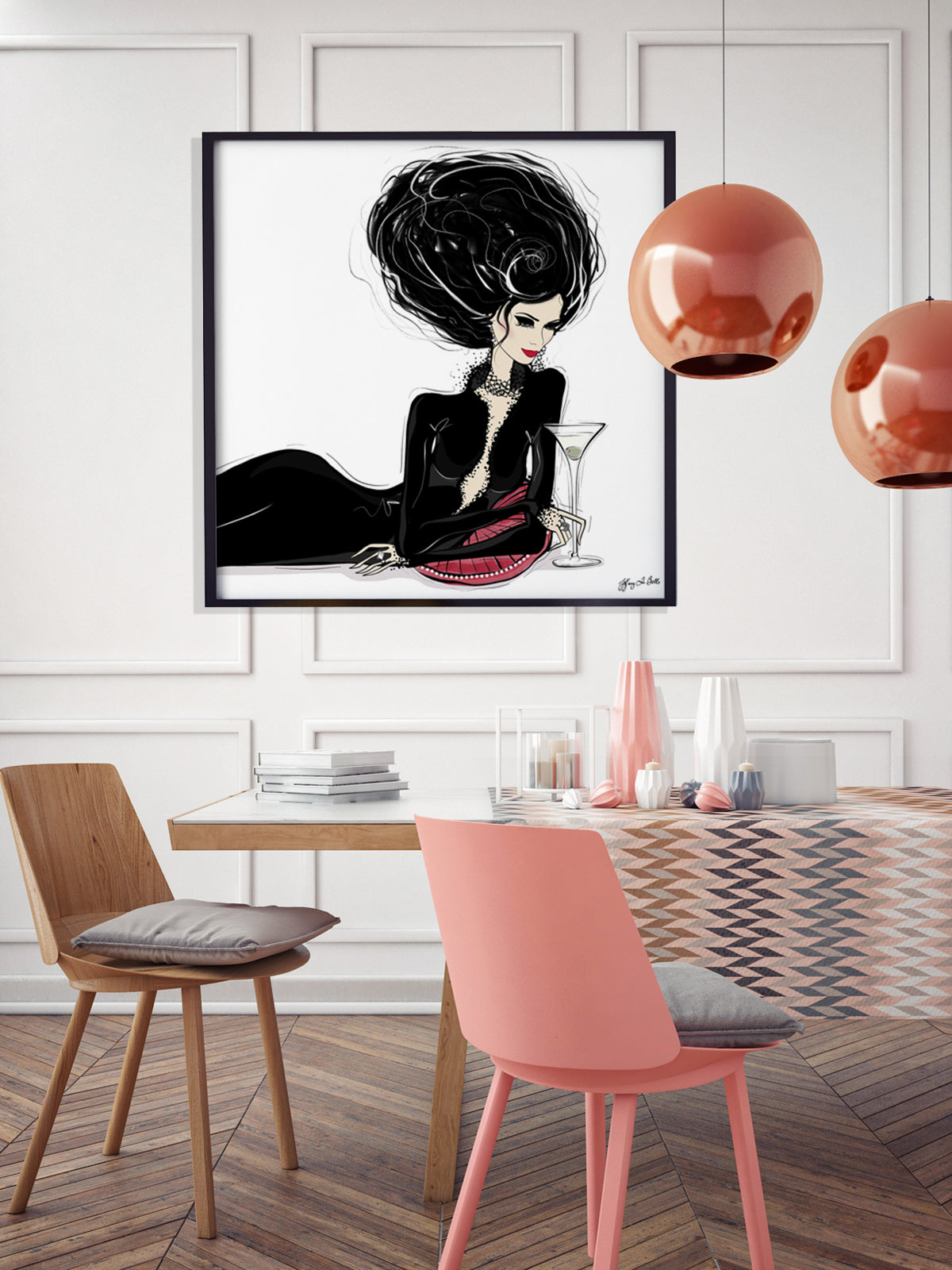 Martini Moments - Illustration - Limited Edition Print - Tiffany La Belle