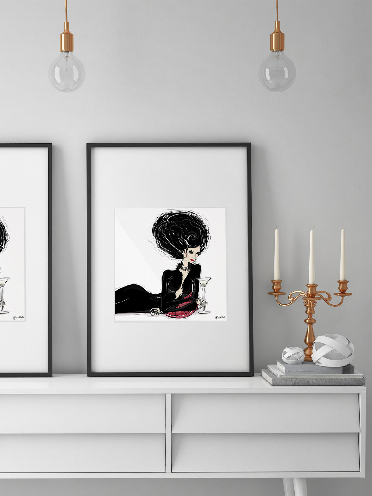 Martini Moments - Illustration - Limited Edition Print - Tiffany La Belle
