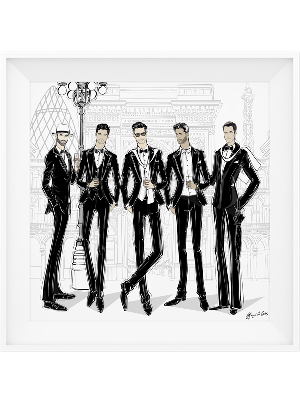 Mens Fashion Week - Illustration - Limited Edition Print - Tiffany La Belle