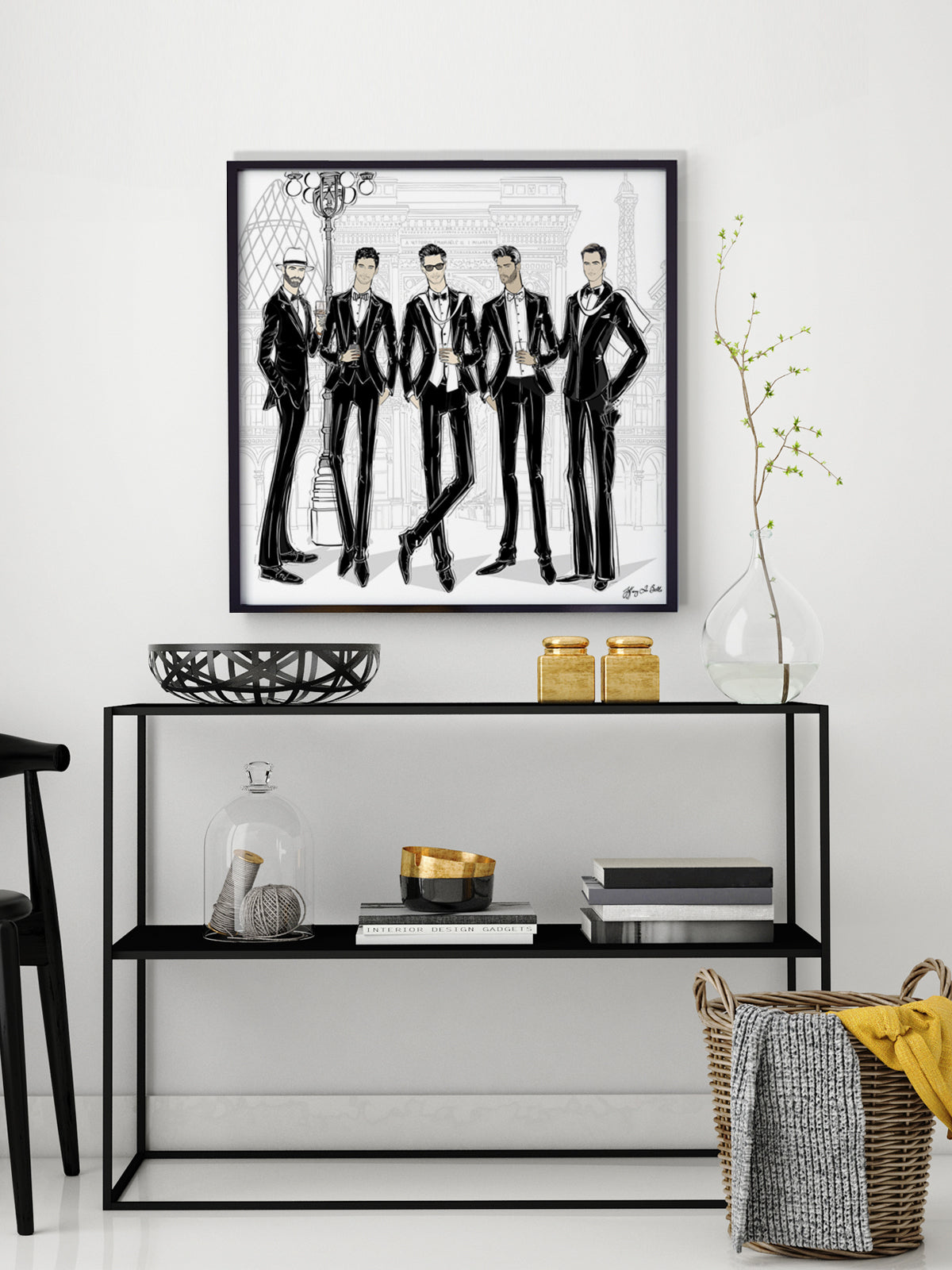 Mens Fashion Week - Illustration - Limited Edition Print - Tiffany La Belle