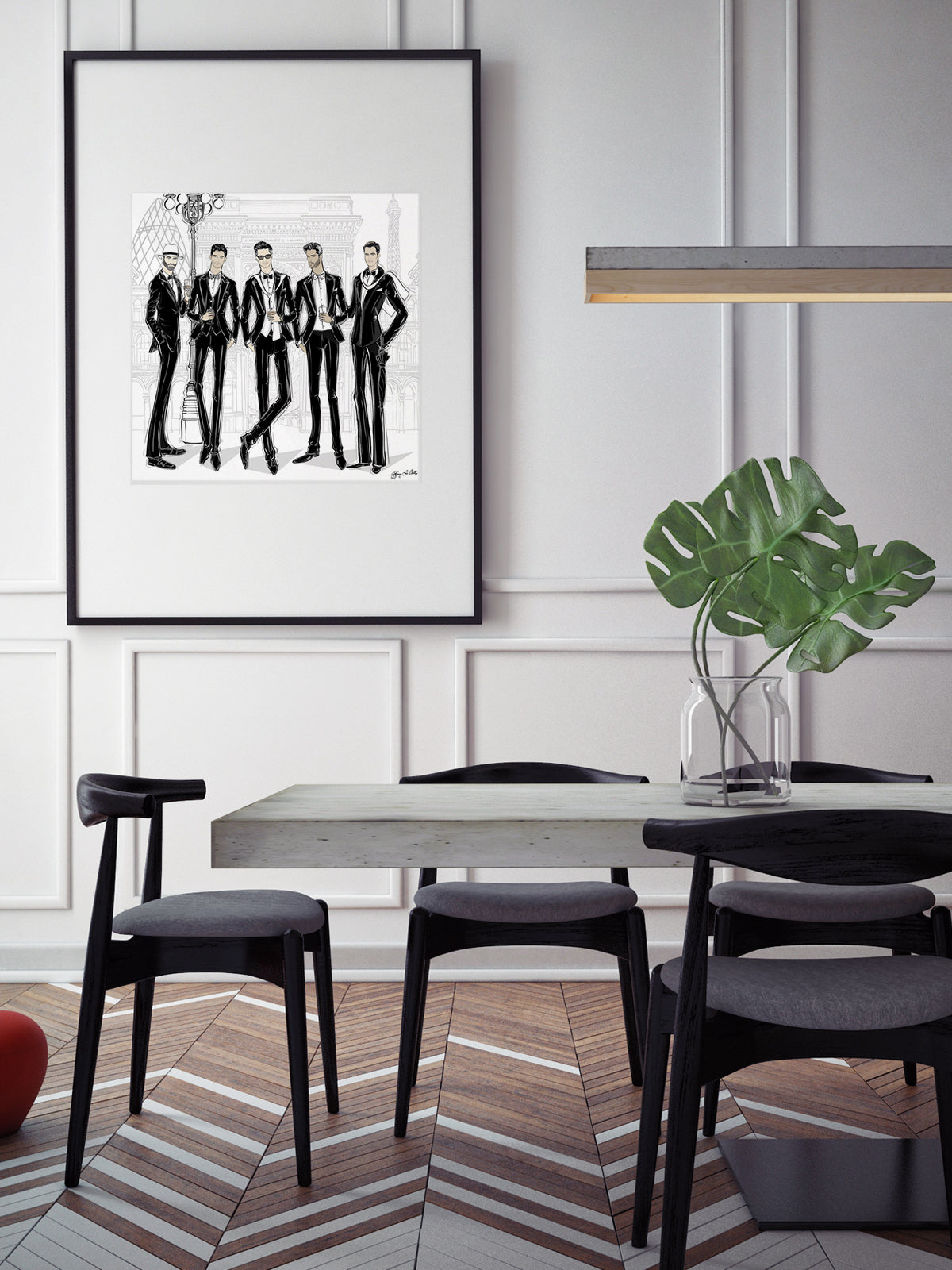 Mens Fashion Week - Illustration - Limited Edition Print - Tiffany La Belle