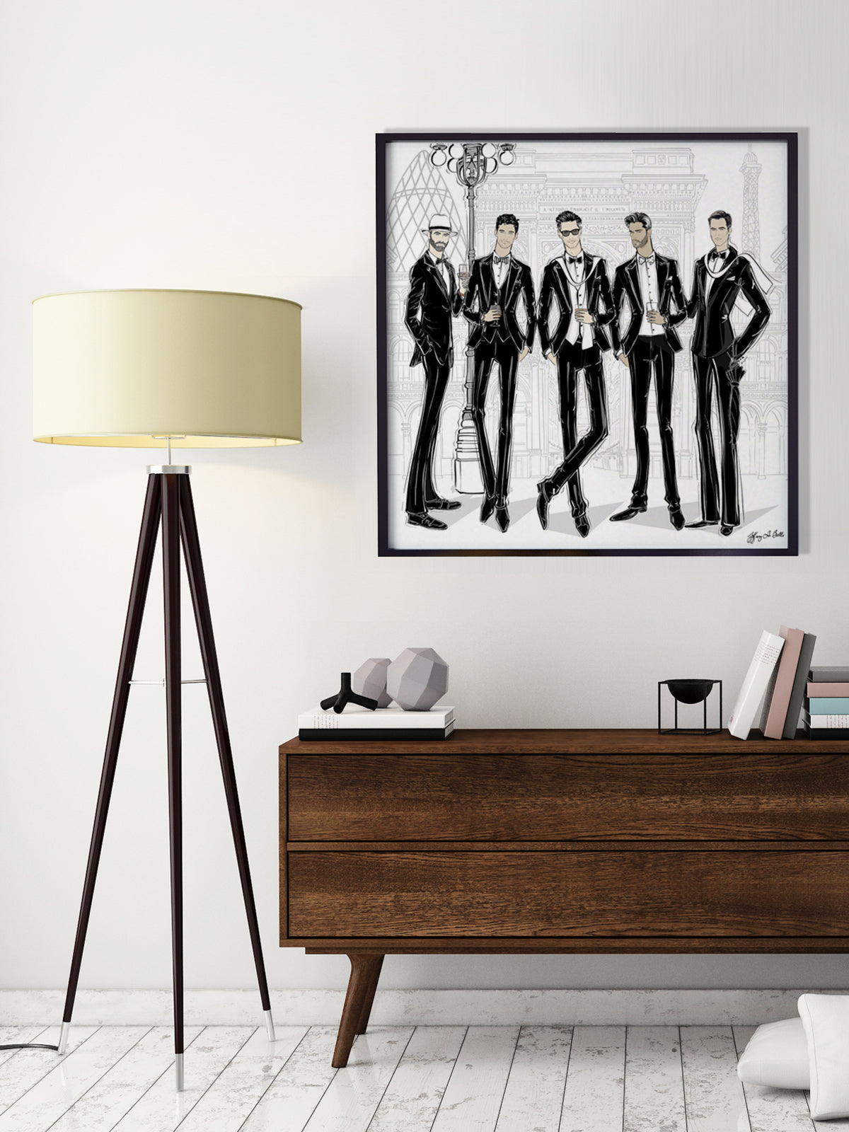 Mens Fashion Week - Illustration - Limited Edition Print - Tiffany La Belle