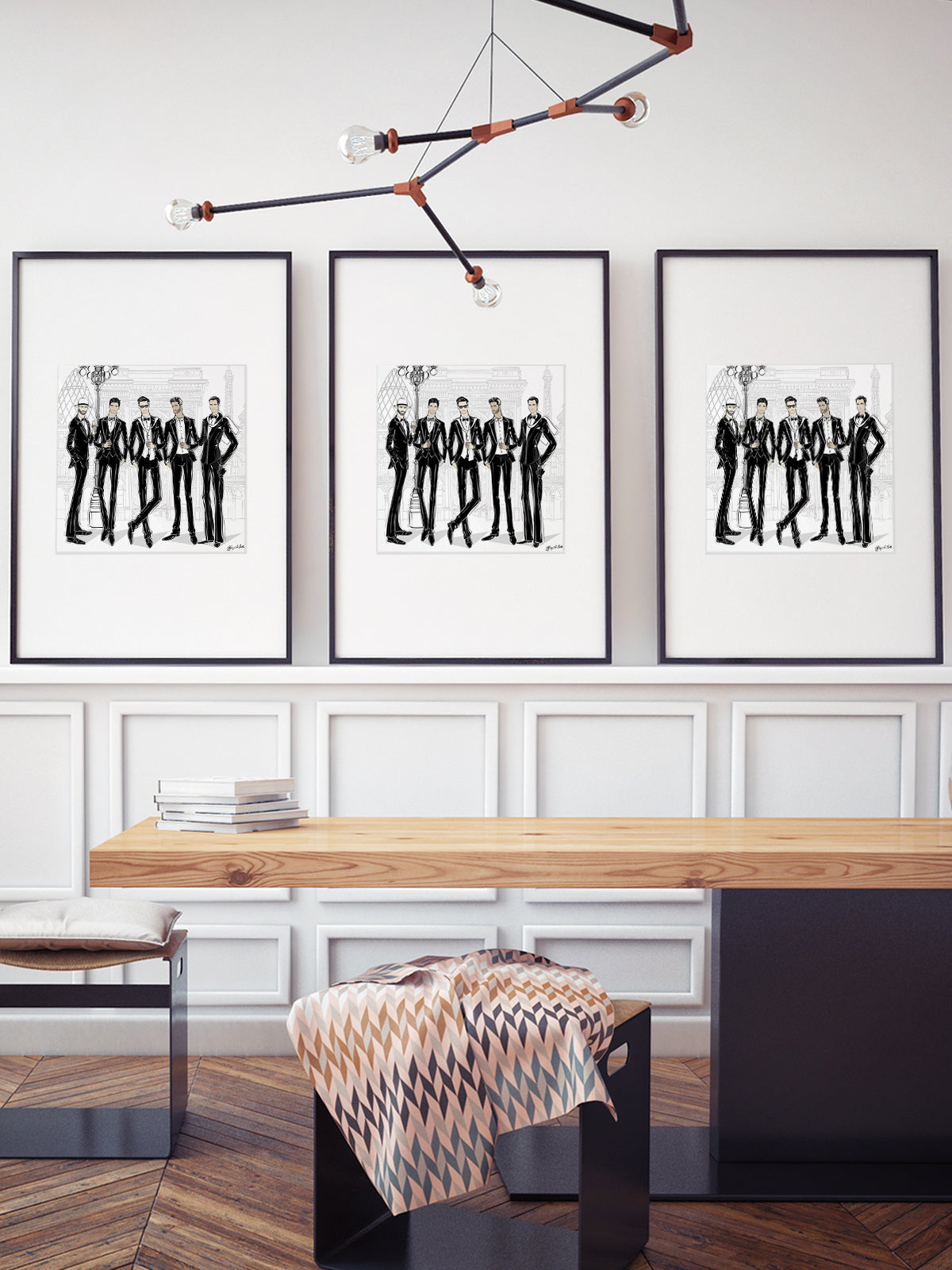 Mens Fashion Week - Illustration - Limited Edition Print - Tiffany La Belle
