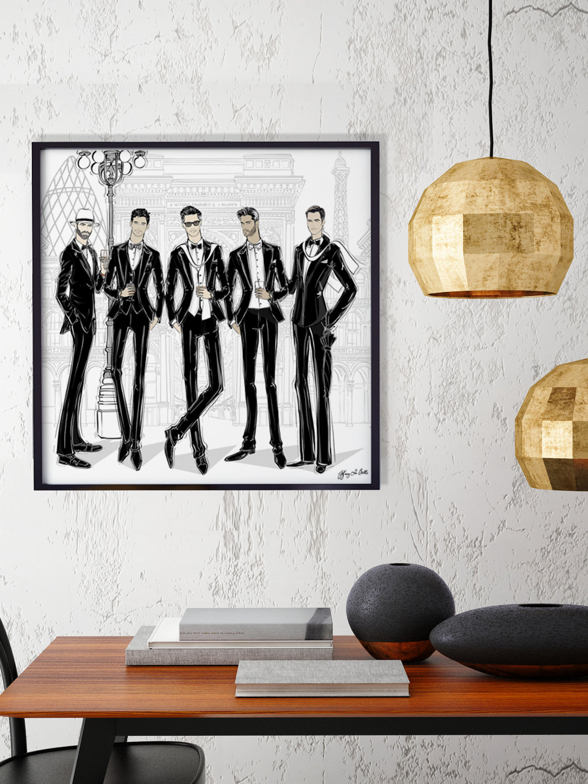 Mens Fashion Week - Illustration - Limited Edition Print - Tiffany La Belle