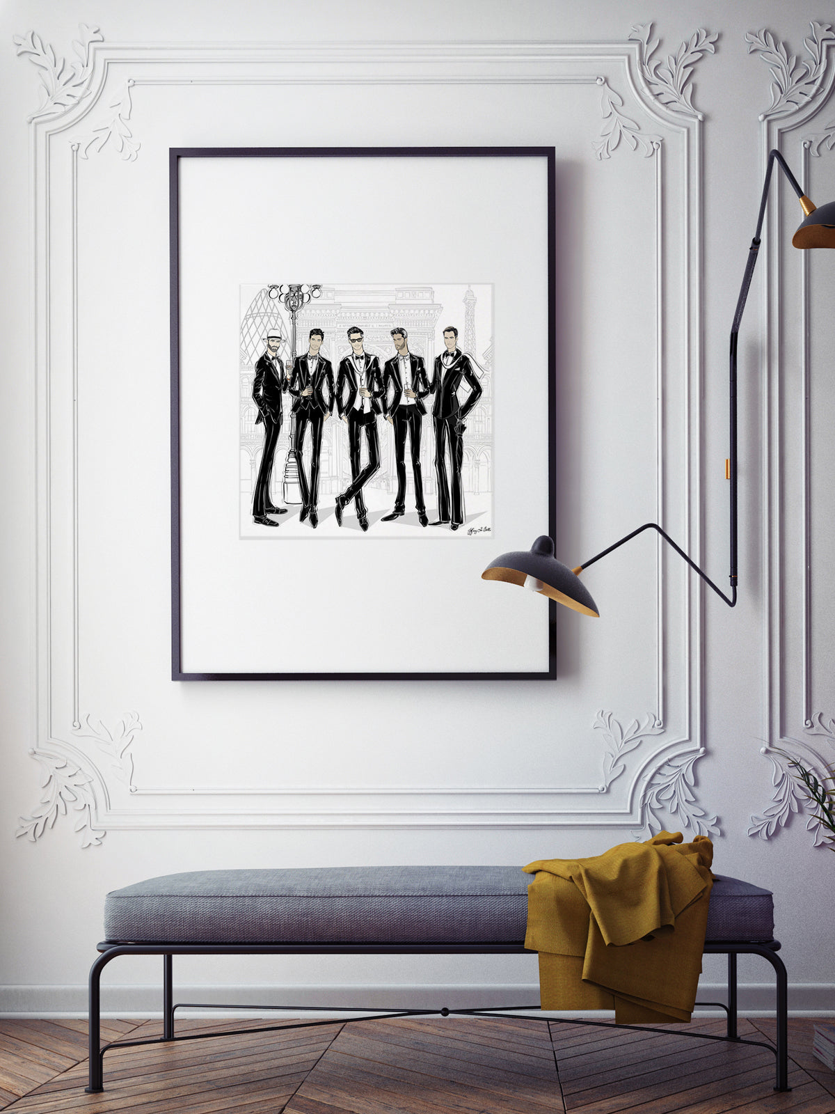 Mens Fashion Week - Illustration - Limited Edition Print - Tiffany La Belle