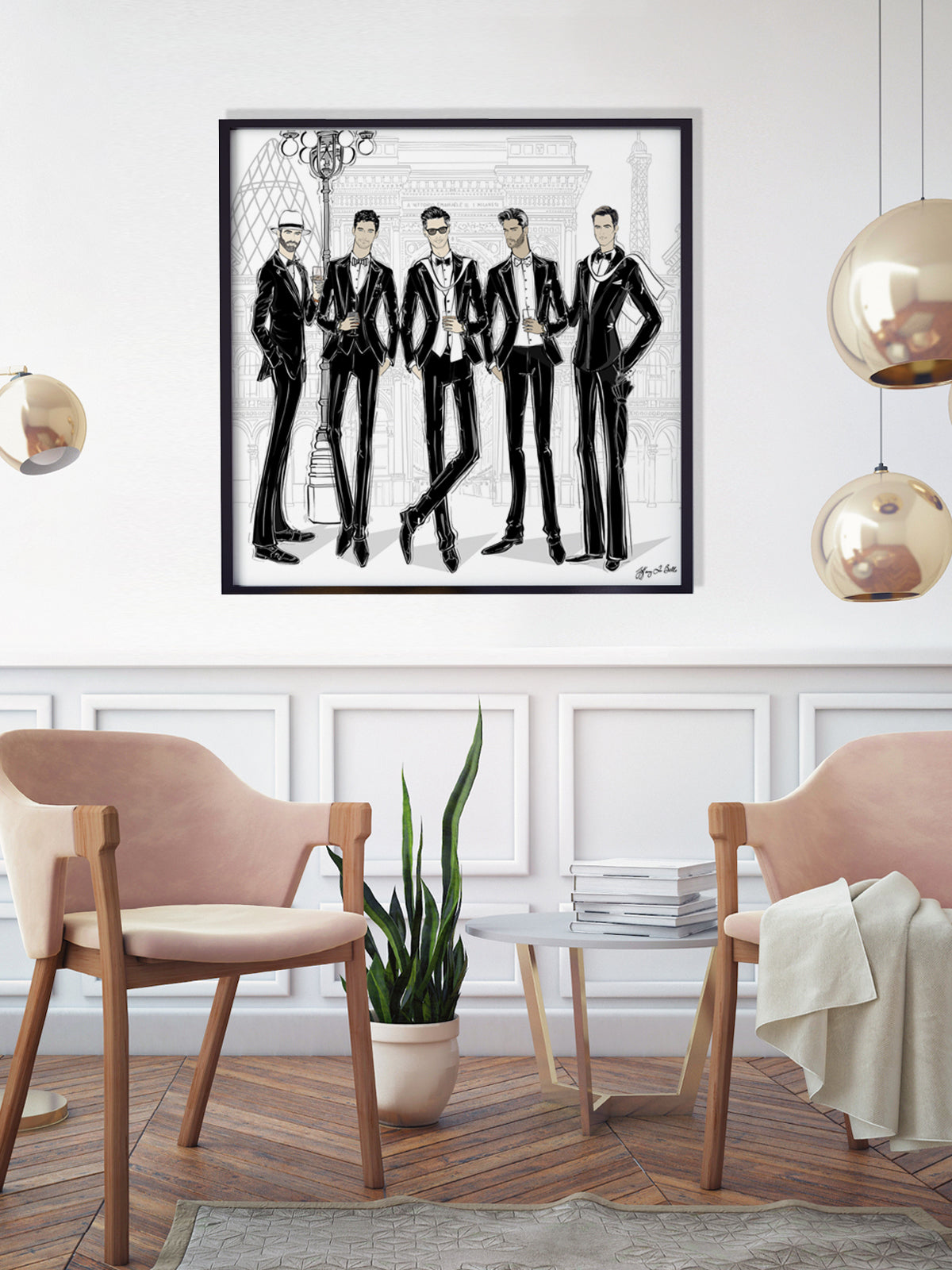 Mens Fashion Week - Illustration - Limited Edition Print - Tiffany La Belle
