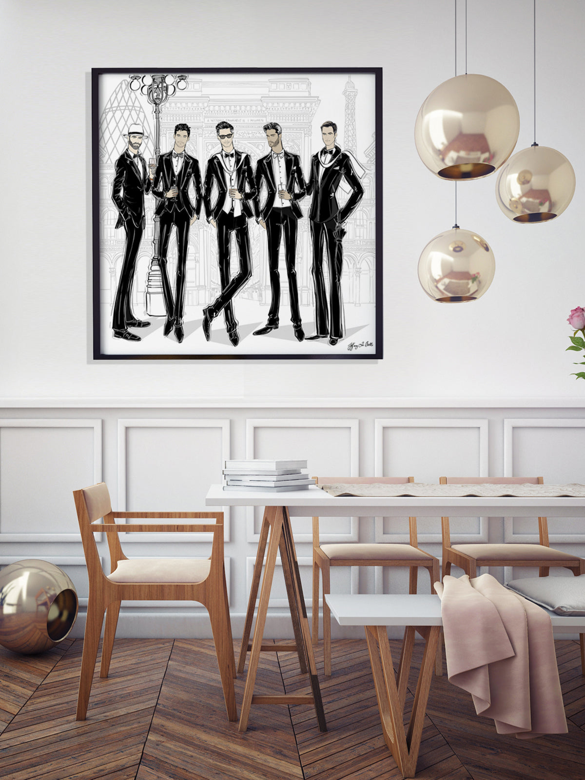 Mens Fashion Week - Illustration - Limited Edition Print - Tiffany La Belle